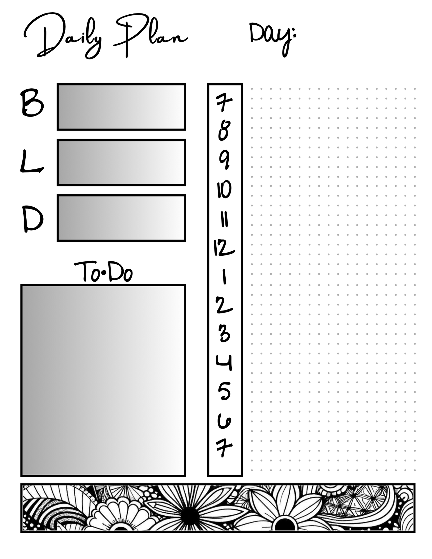 Printable Bullet Journal for 2025