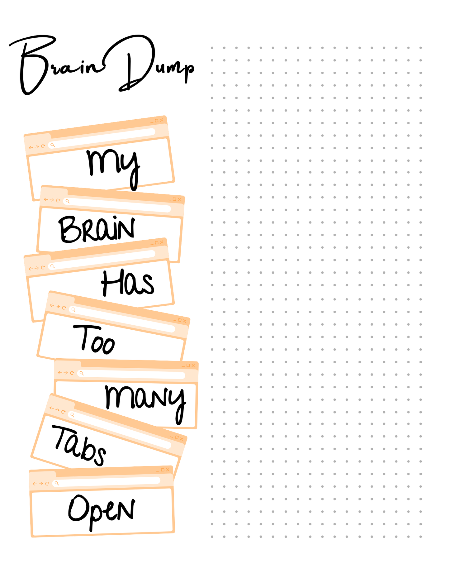 Printable Bullet Journal for 2025