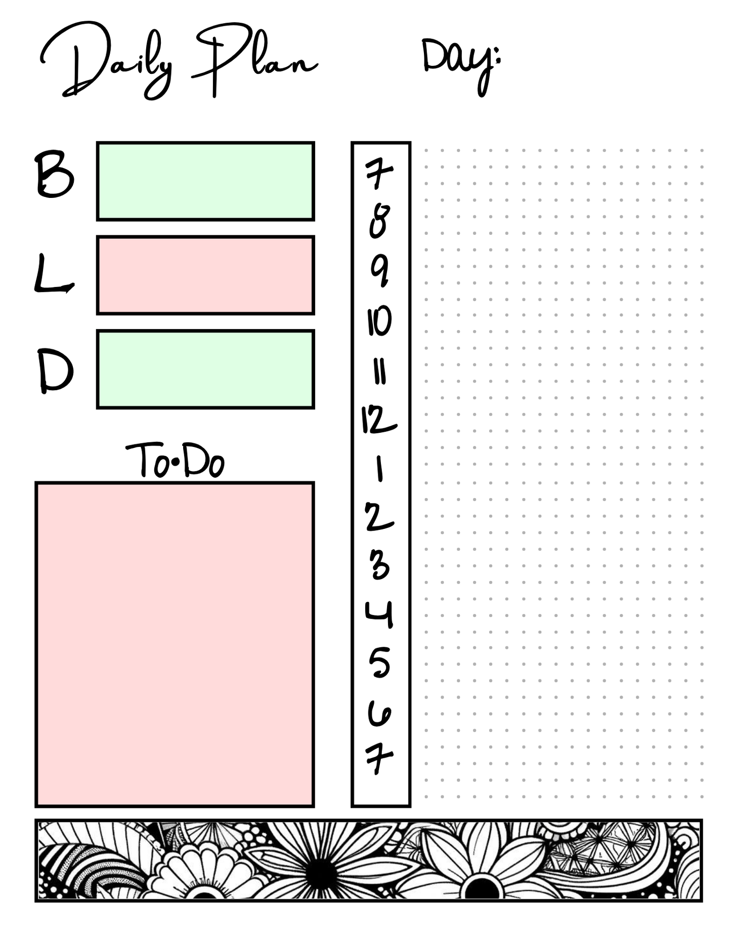 Printable Bullet Journal for 2025