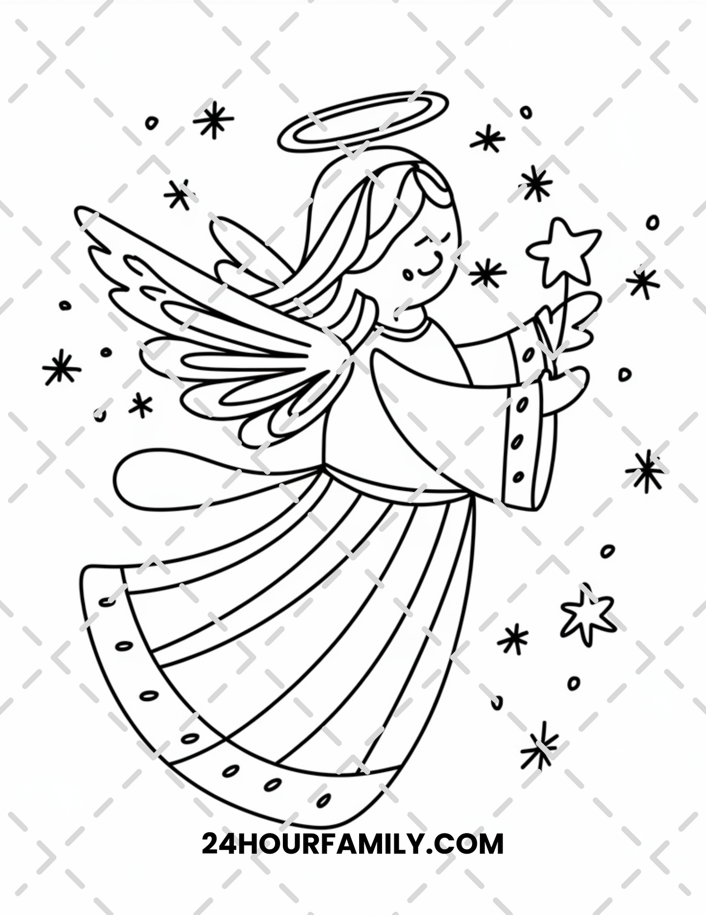 Angel Coloring Pages - 34 Pages