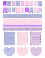 2024 Bullet Journal Planner and Printable Planner Stickers (154 Pages Total)