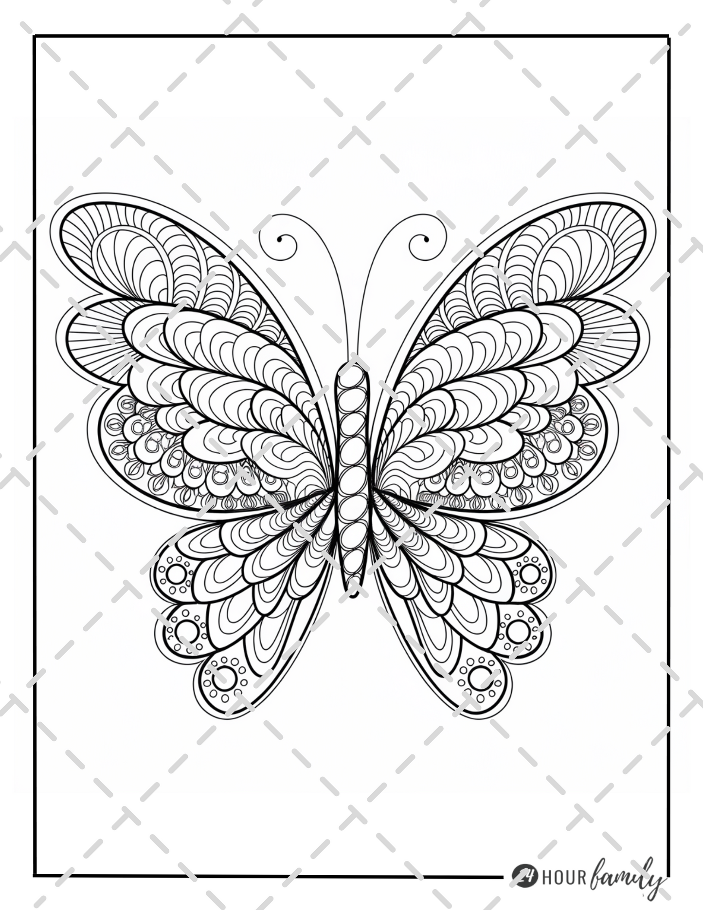 mandala butterfly coloring pages