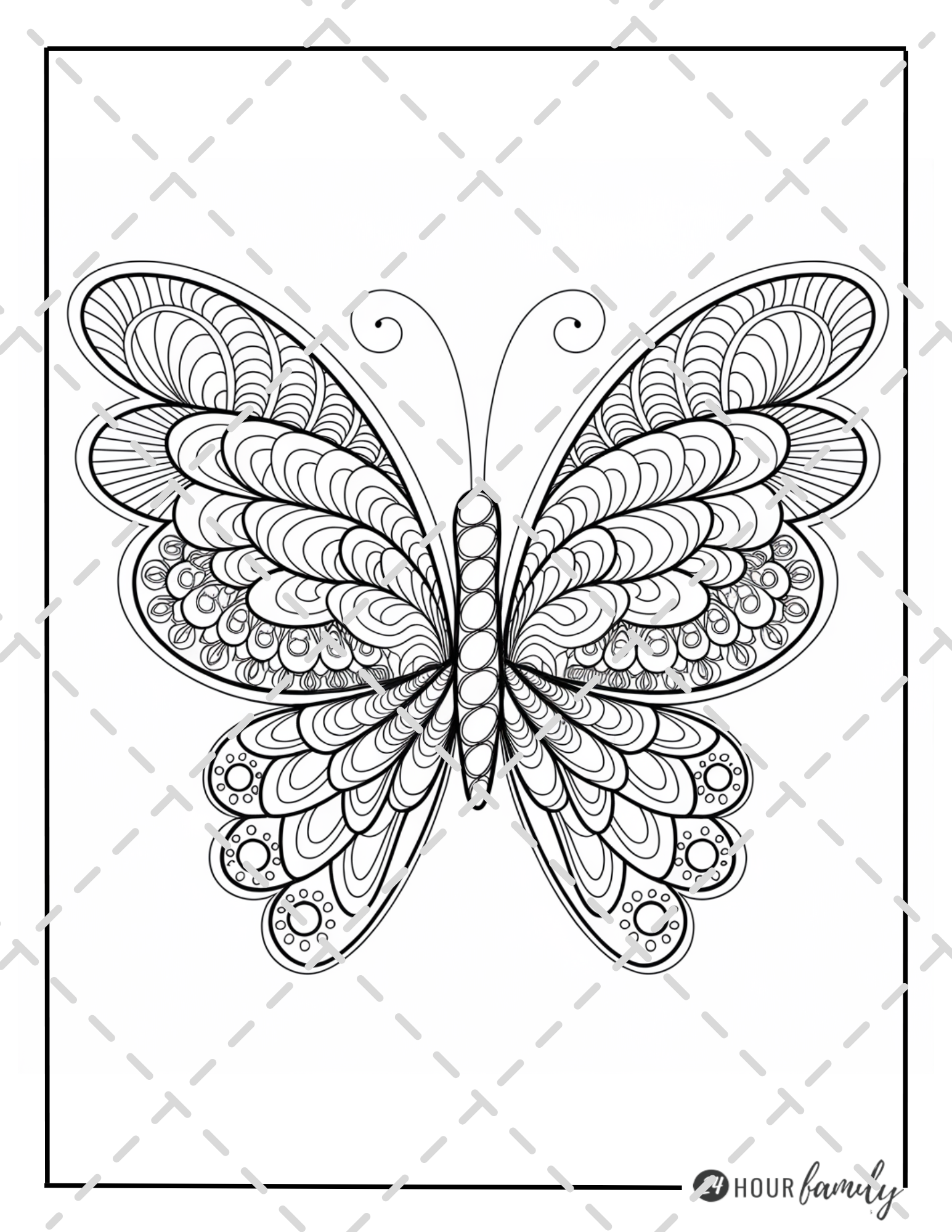 mandala butterfly coloring pages