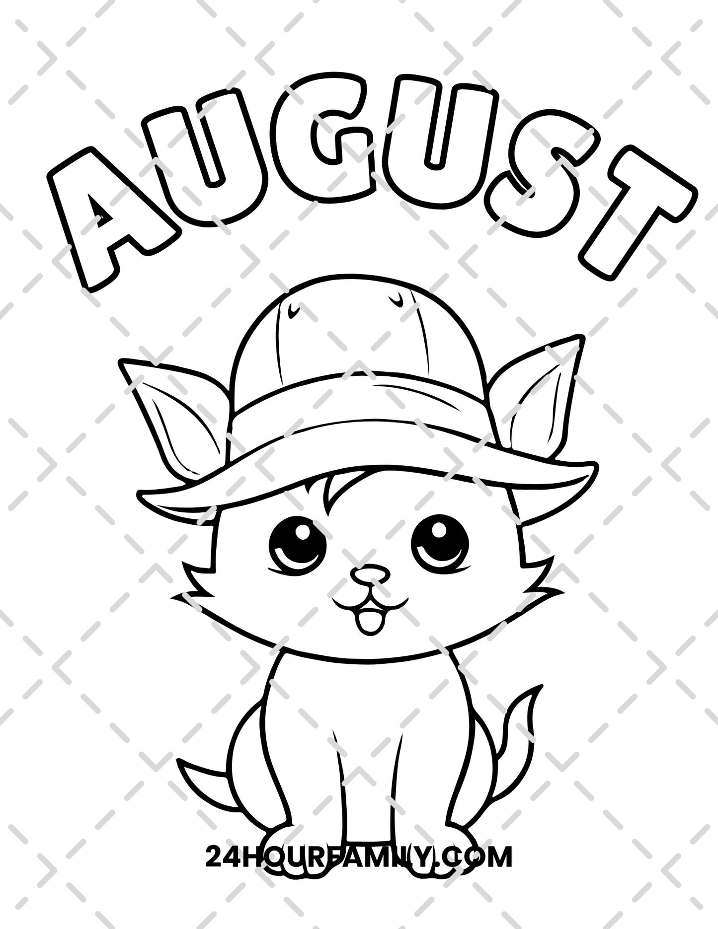 August Coloring Pages - 30 Pages