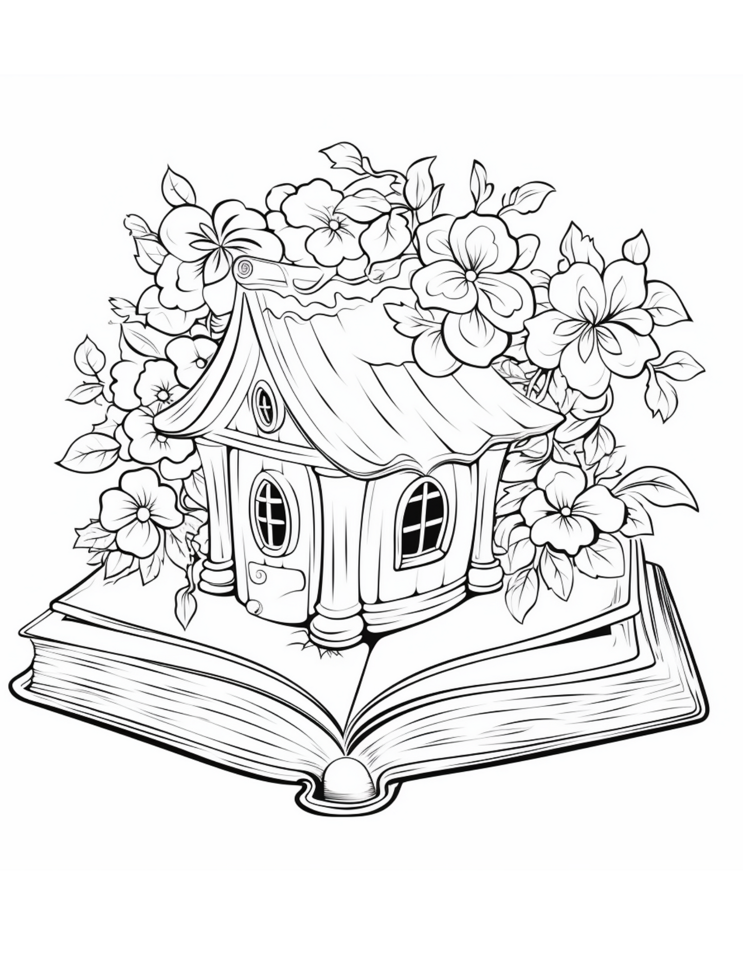 garden coloring pages, book coloring pages