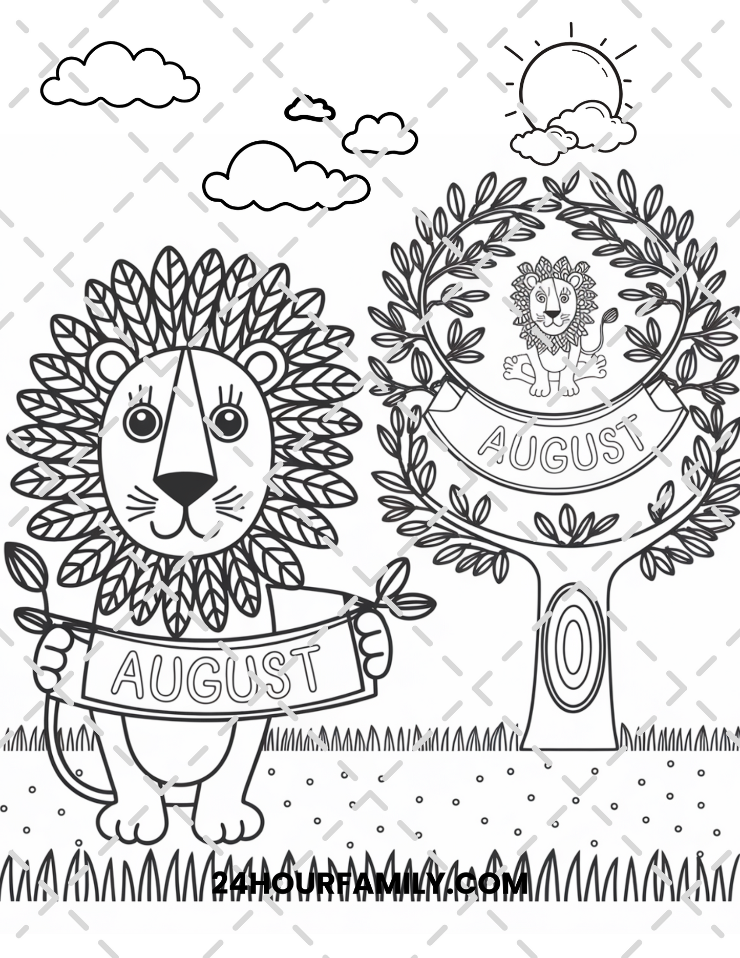 August Coloring Pages - 30 Pages