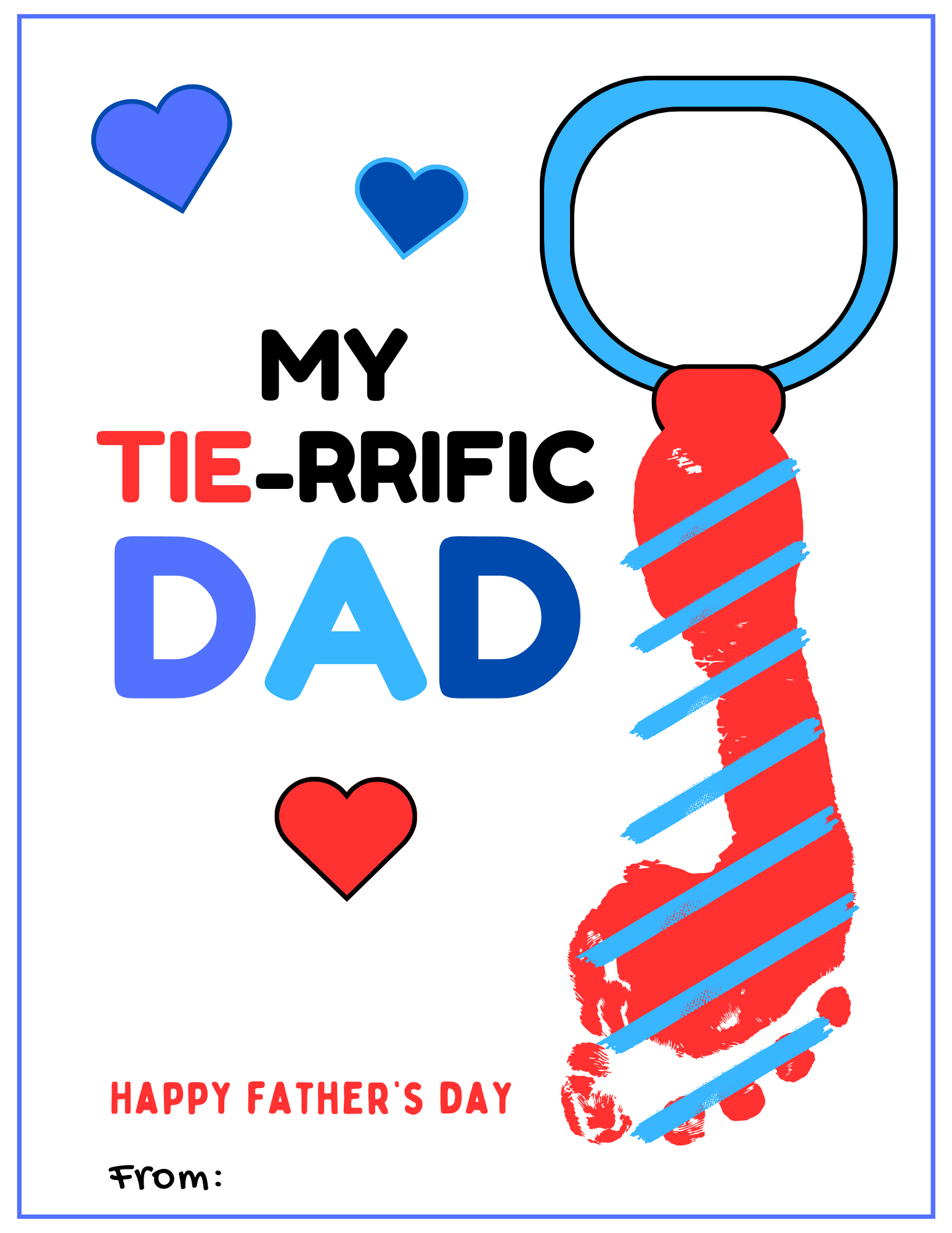 Father's day Handprint art for kids, Father's day gift ideas, printable father's day cards