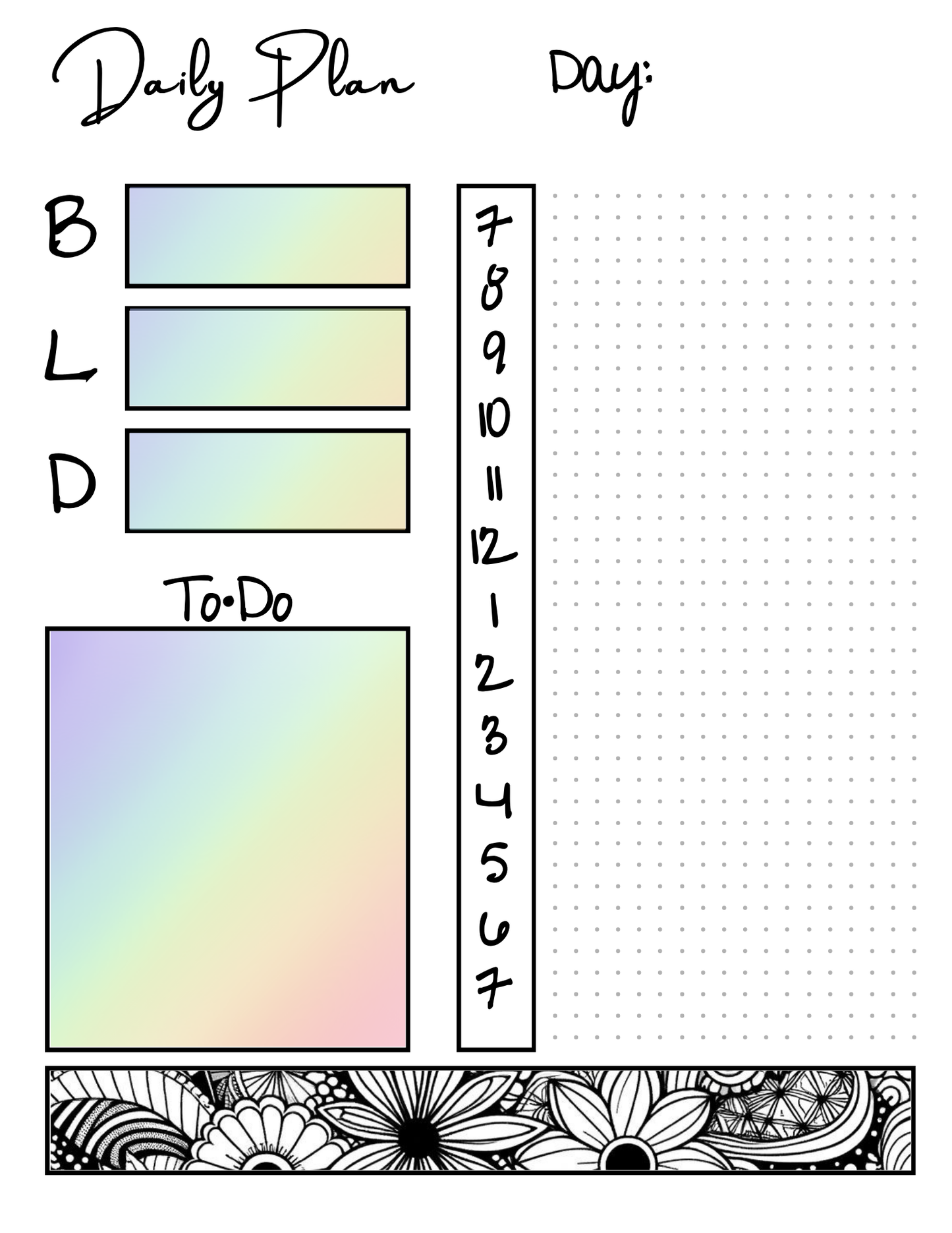 Printable Bullet Journal for 2025