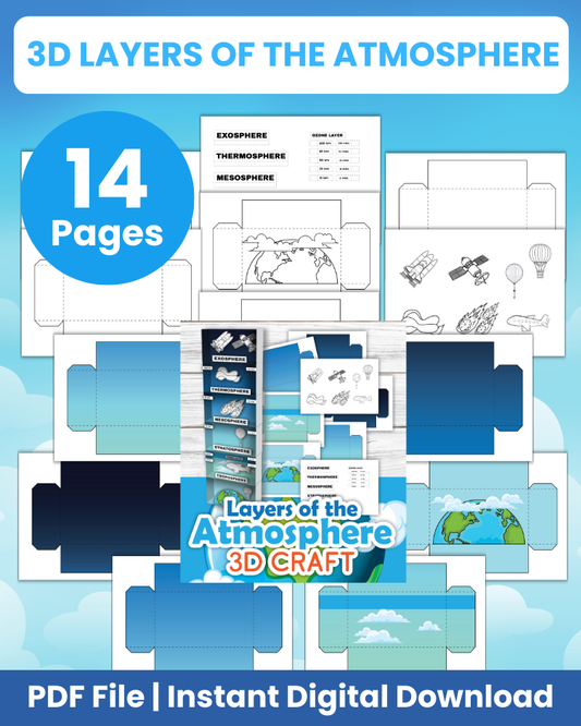 3D layers of the atmosphere craft