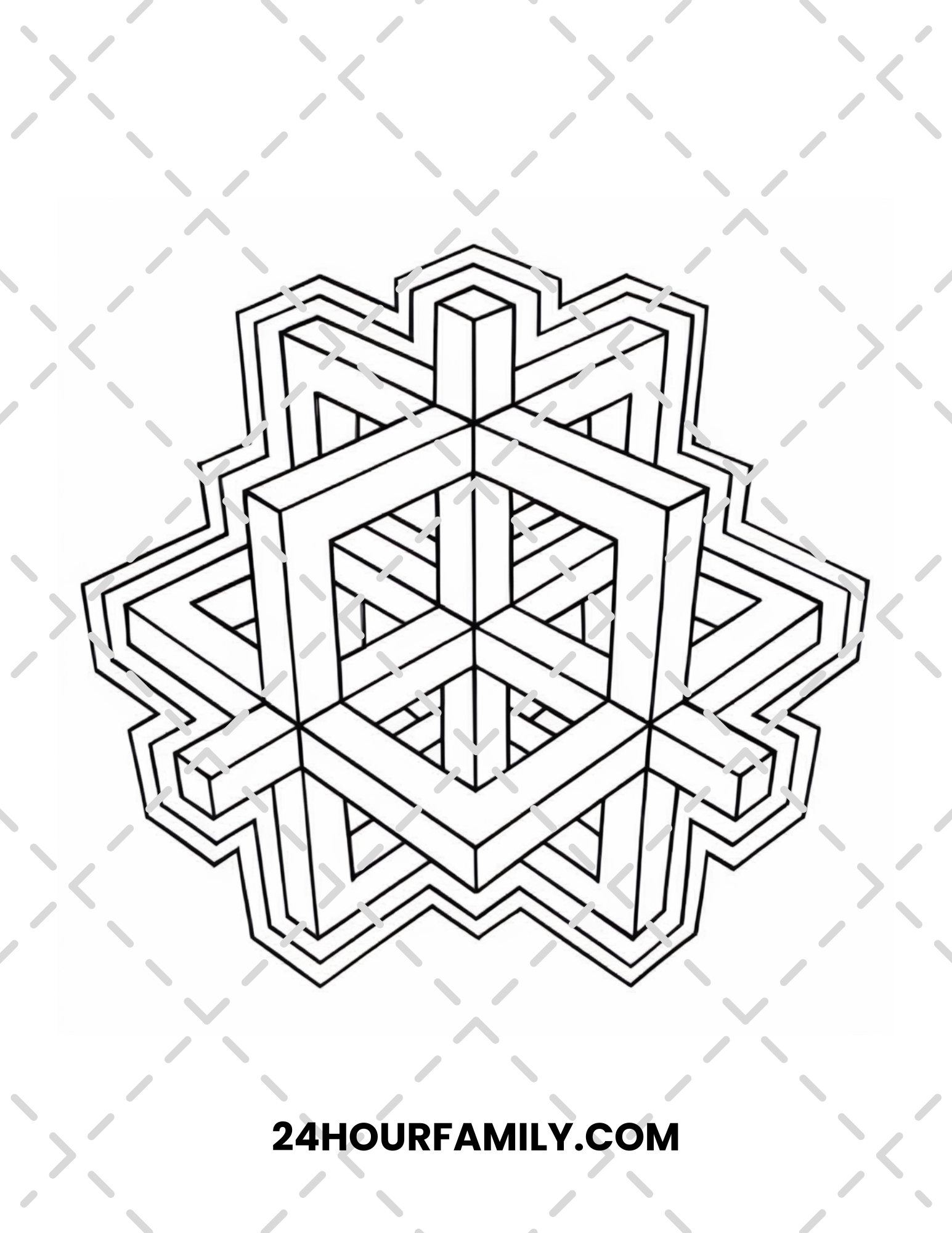 3d coloring pages