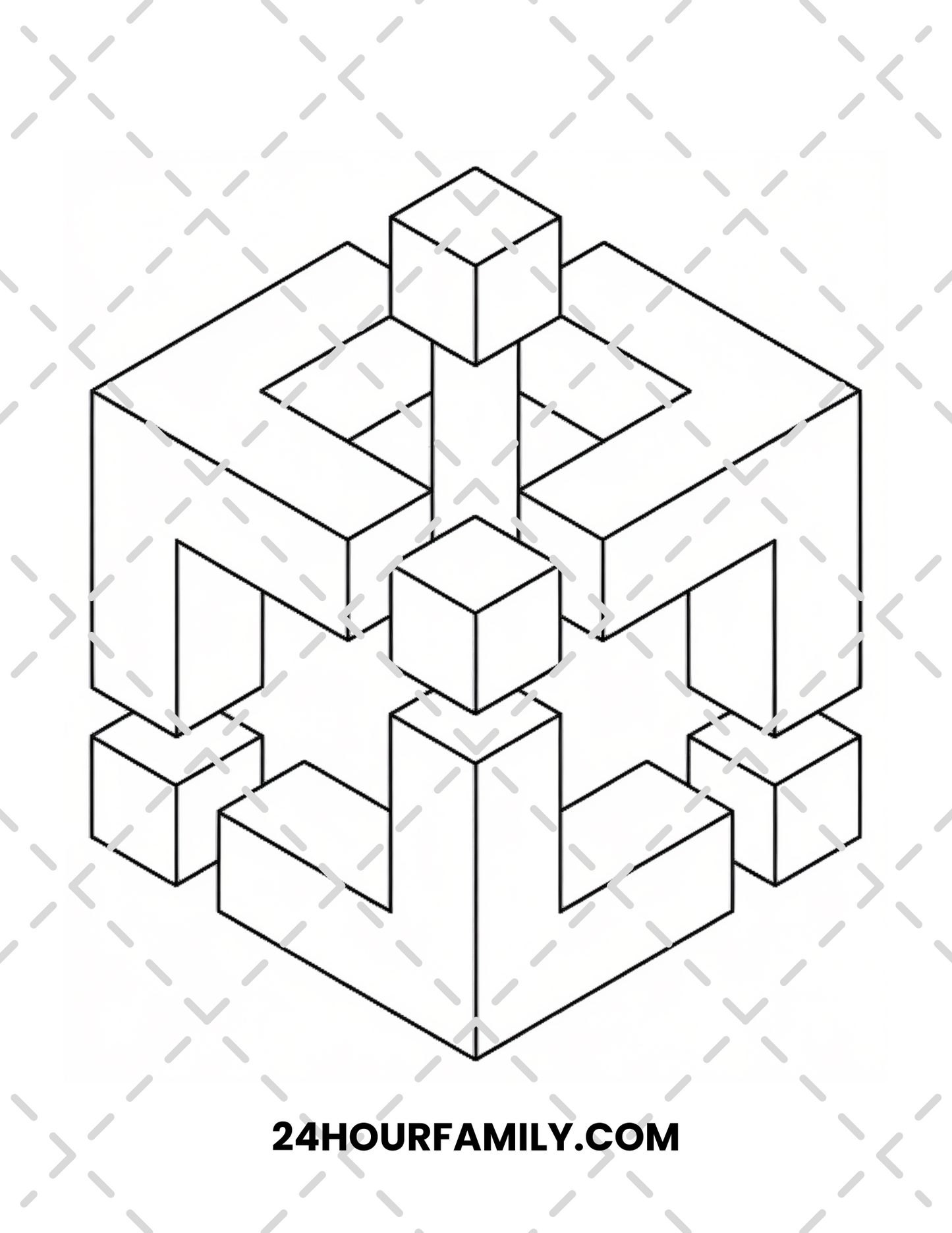 3d coloring pages for adults
