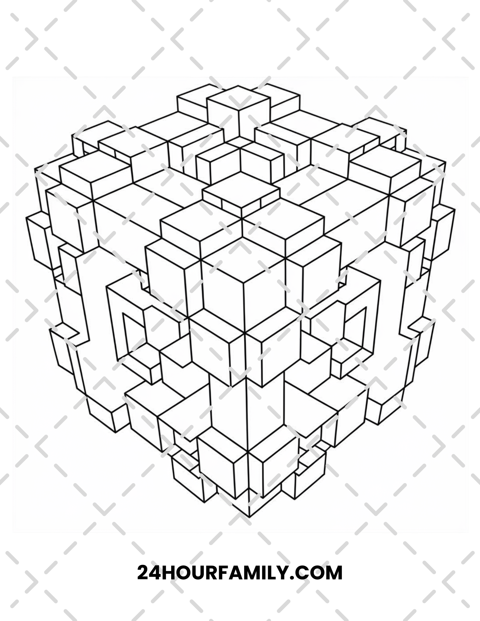 3d coloring pages
