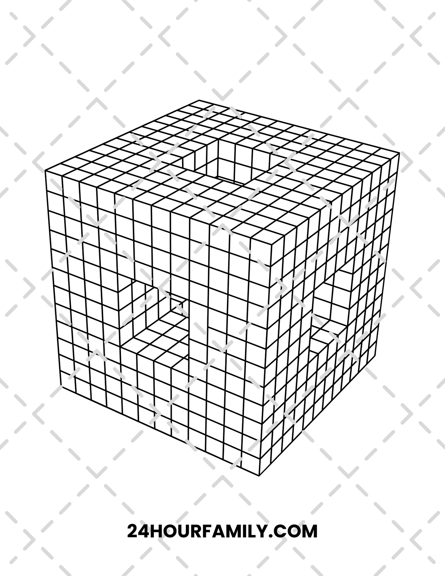 3d coloring pages