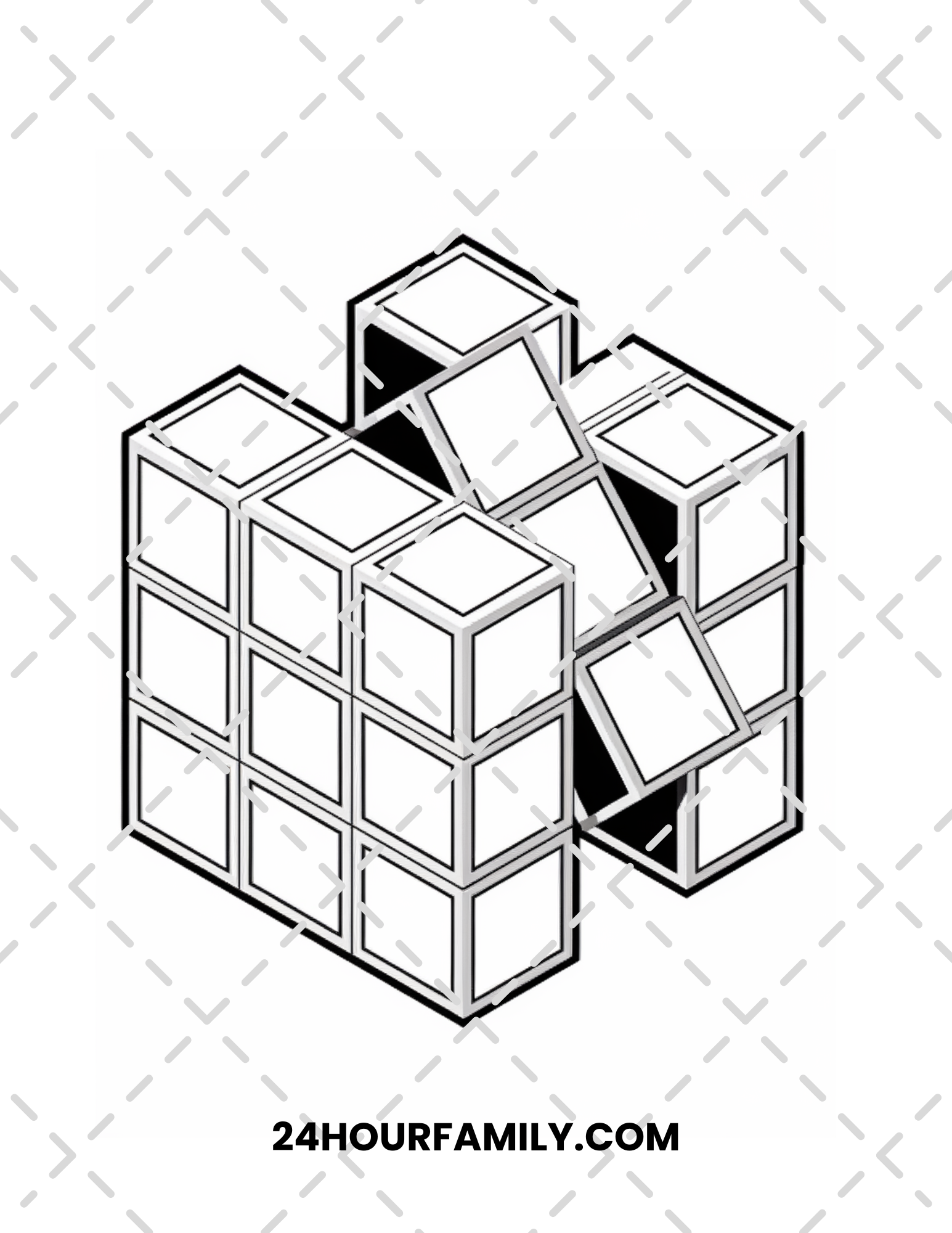 3d coloring pages