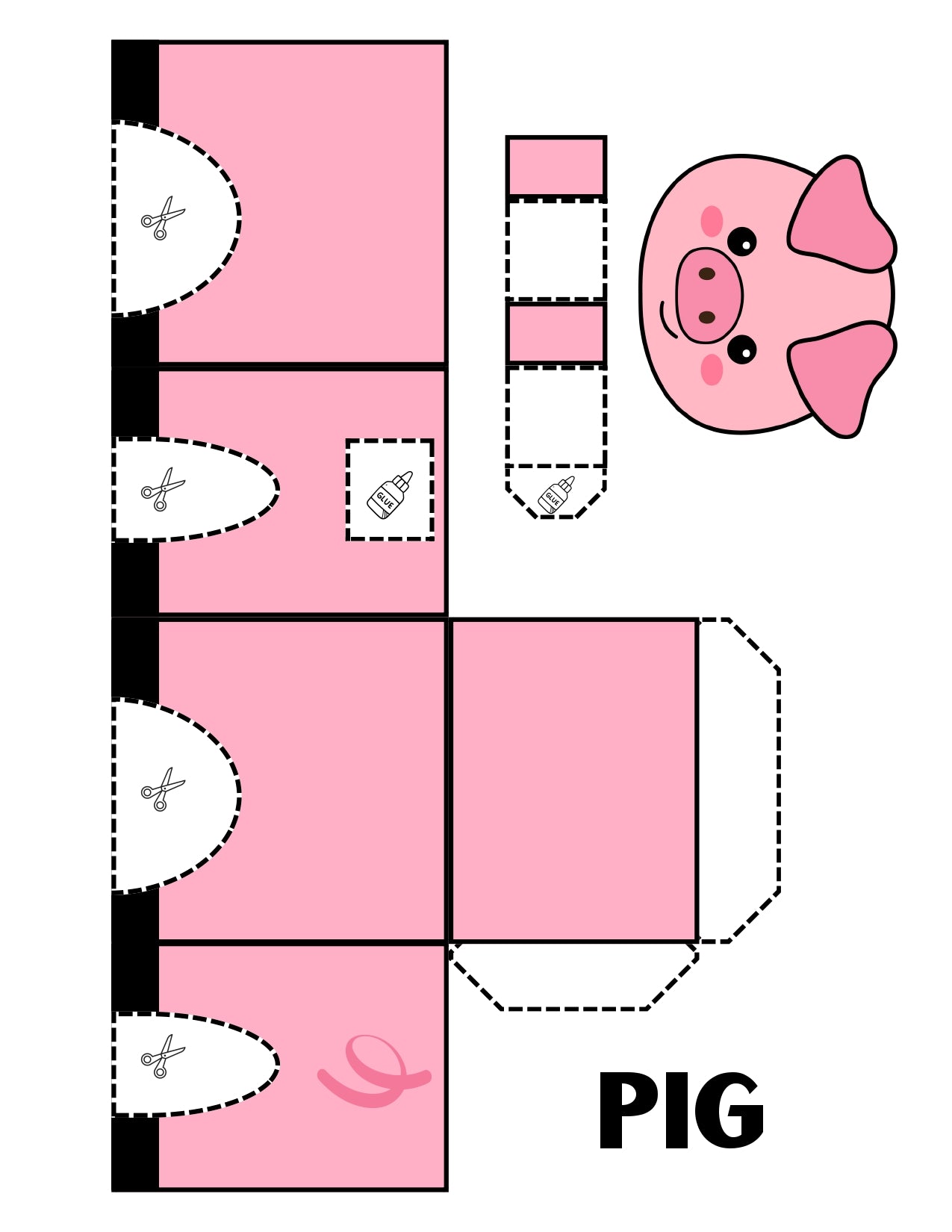 3D Farm Animals Crafts Printable