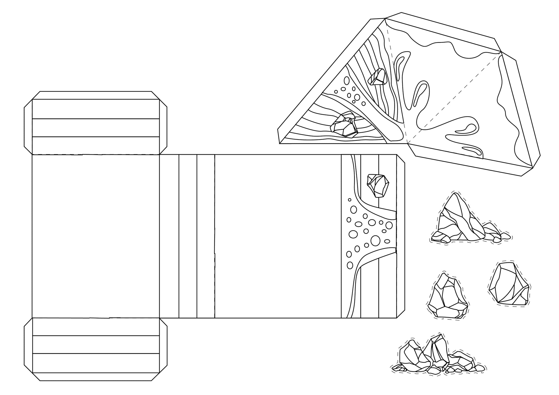 3d rock cycle printable