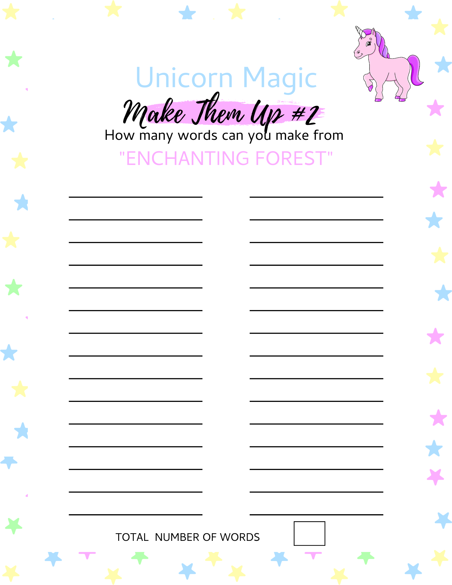 Unicorn Games and Coloring Pages with Solutions (92 Pages Total ...