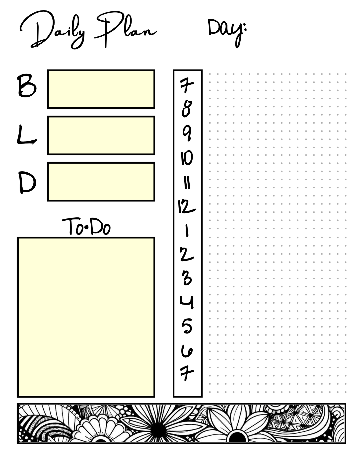 Printable Bullet Journal for 2025