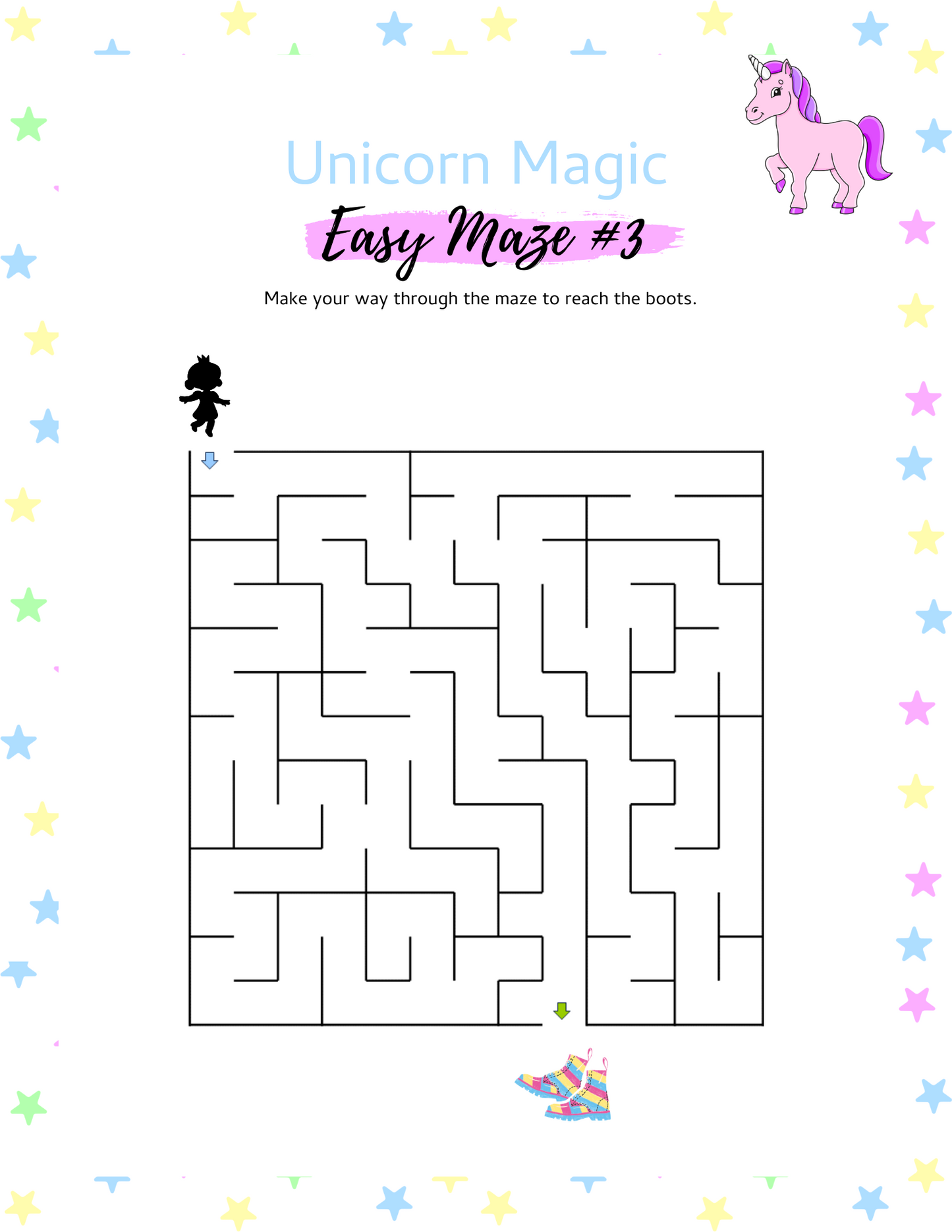 Unicorn Games and Coloring Pages with Solutions (92 Pages Total)