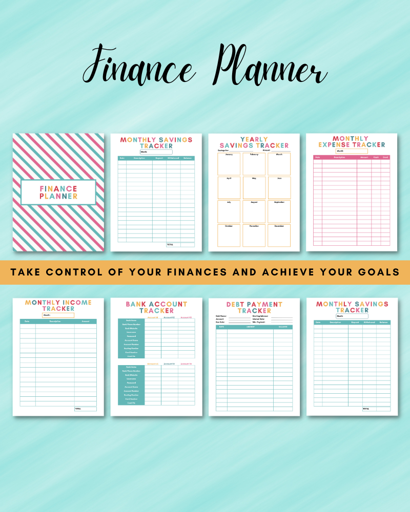 Home Management Binder - 124 Pages