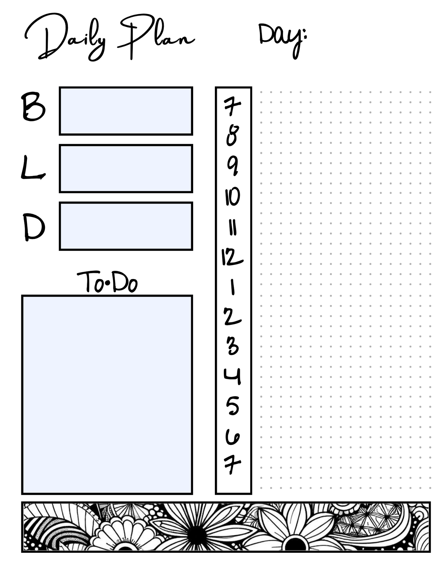 Printable Bullet Journal for 2025