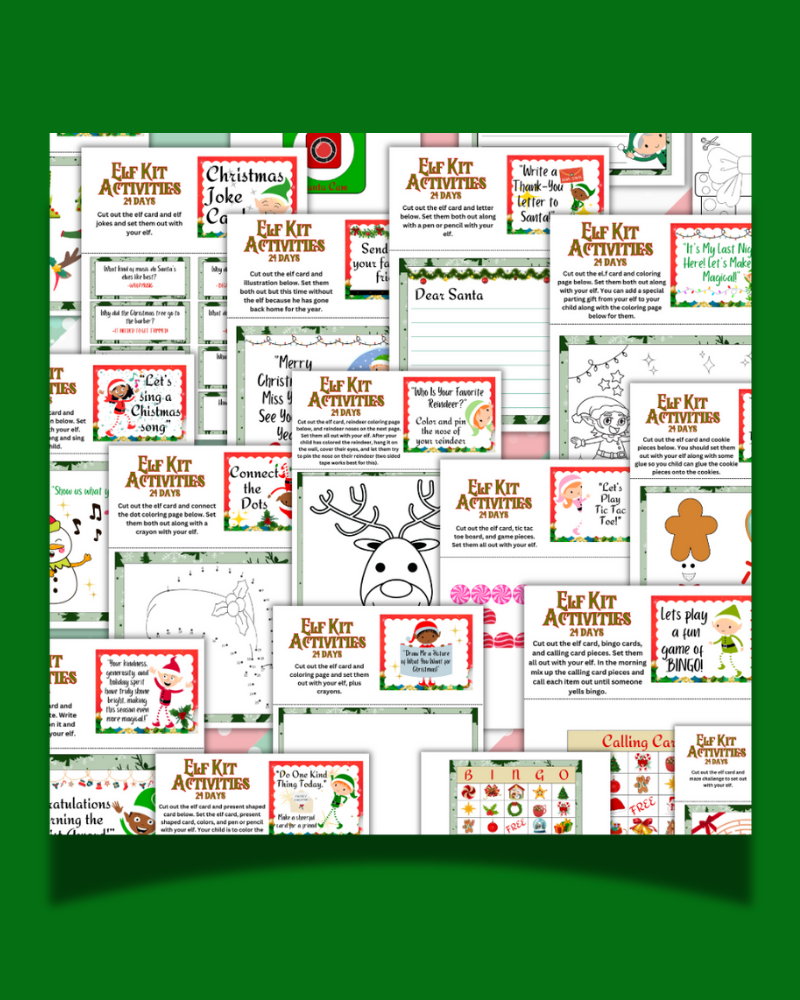 Elf Activities Printable Bundle