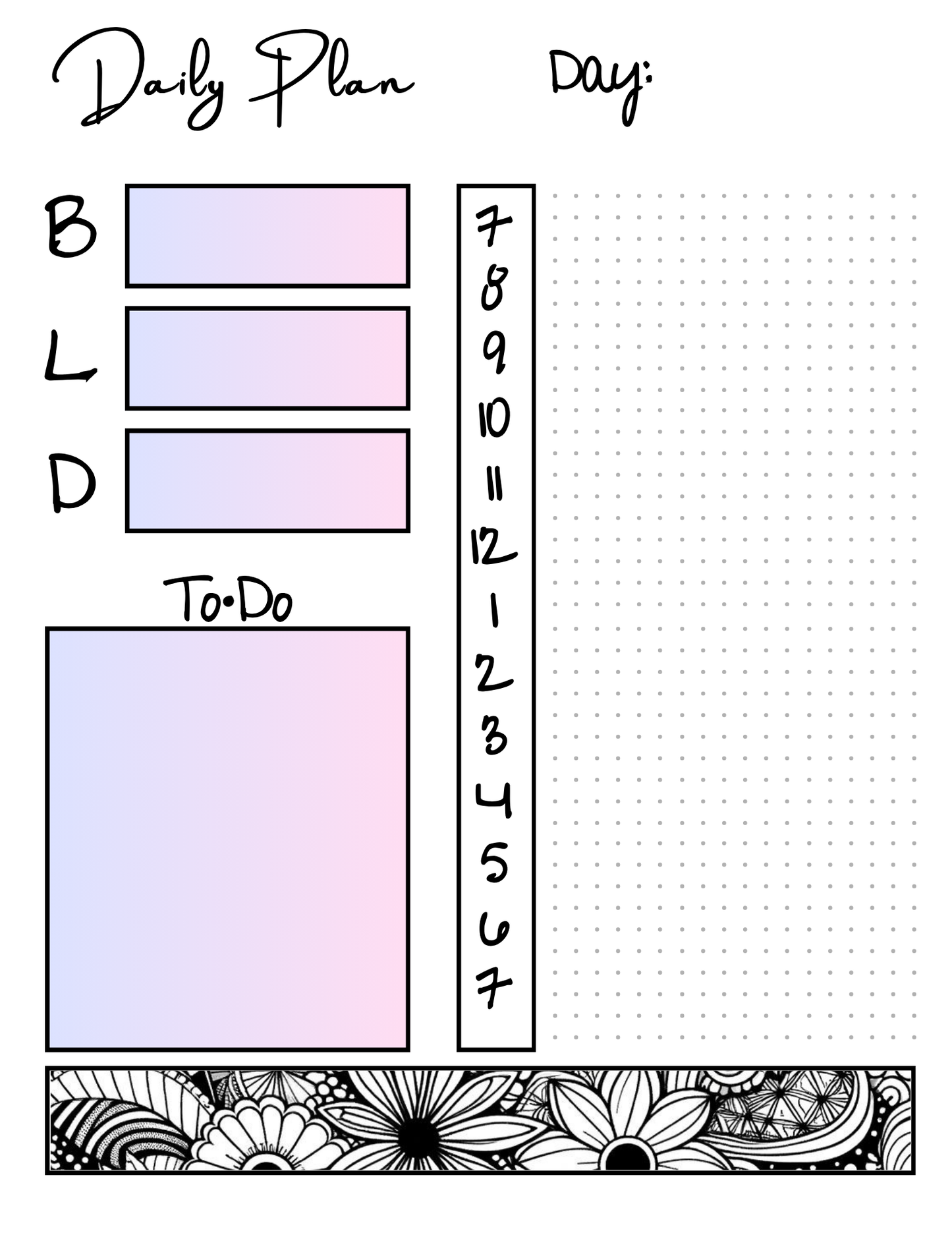 Printable Bullet Journal for 2025