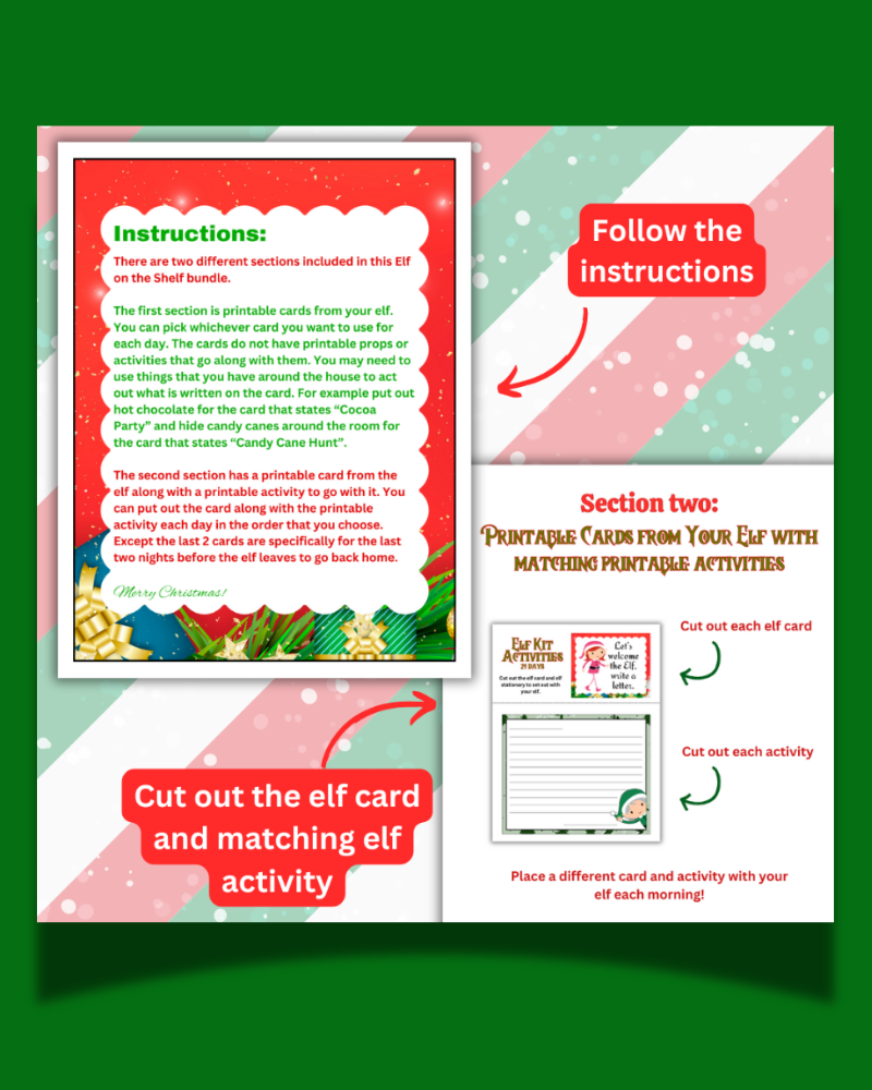Elf Activities Printable Bundle