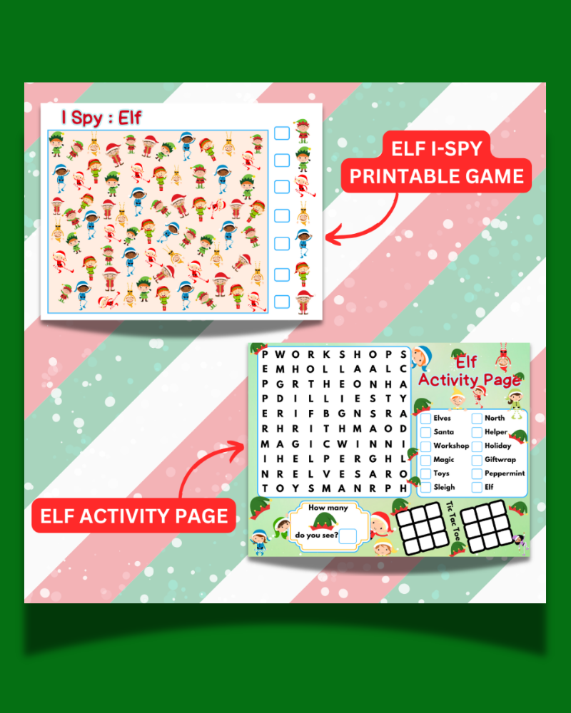 Elf Activities Printable Bundle