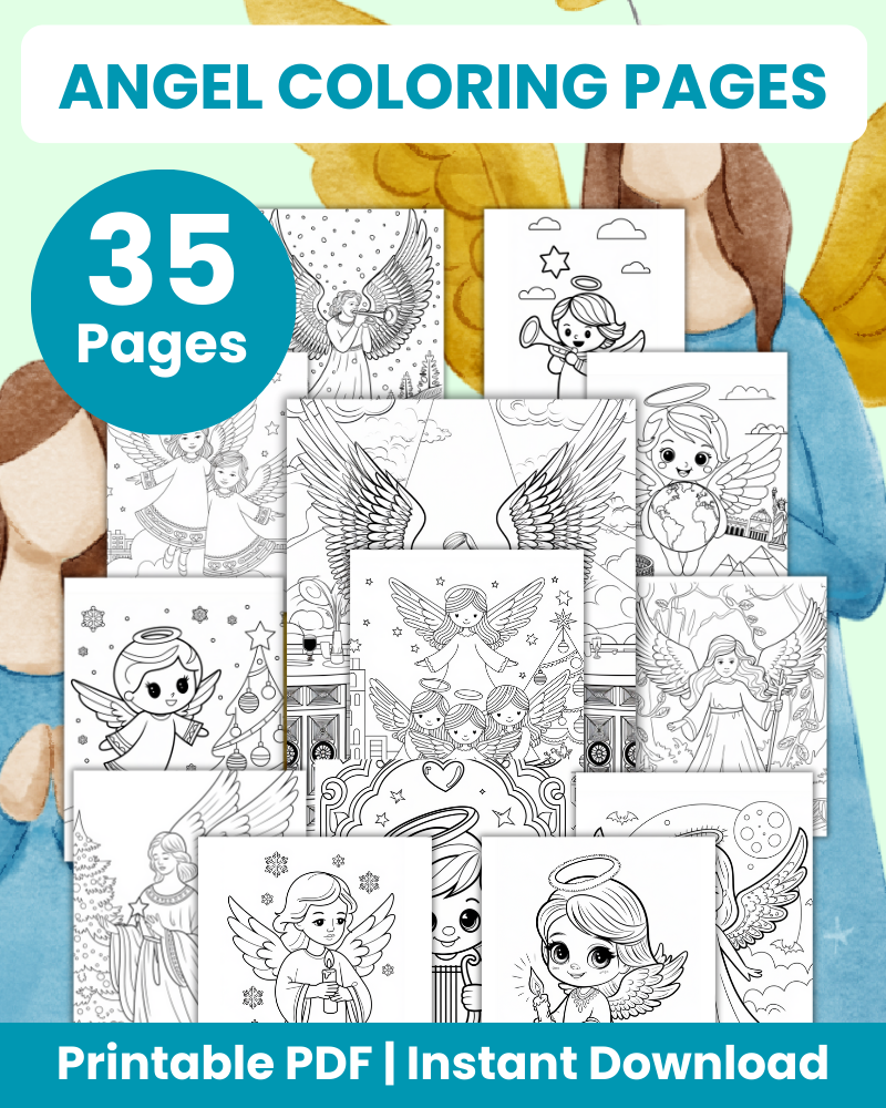 Angel Coloring Pages - 35 Pages