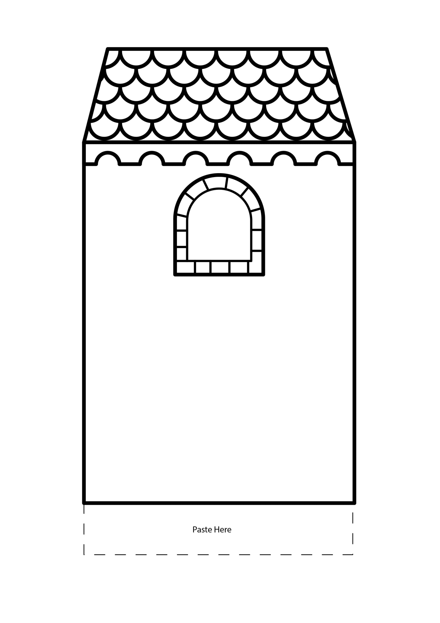 Castle playset printable craft which includes cut out prince and princess, cut out castle with towers and a fortress wall to build, prestend play castle build