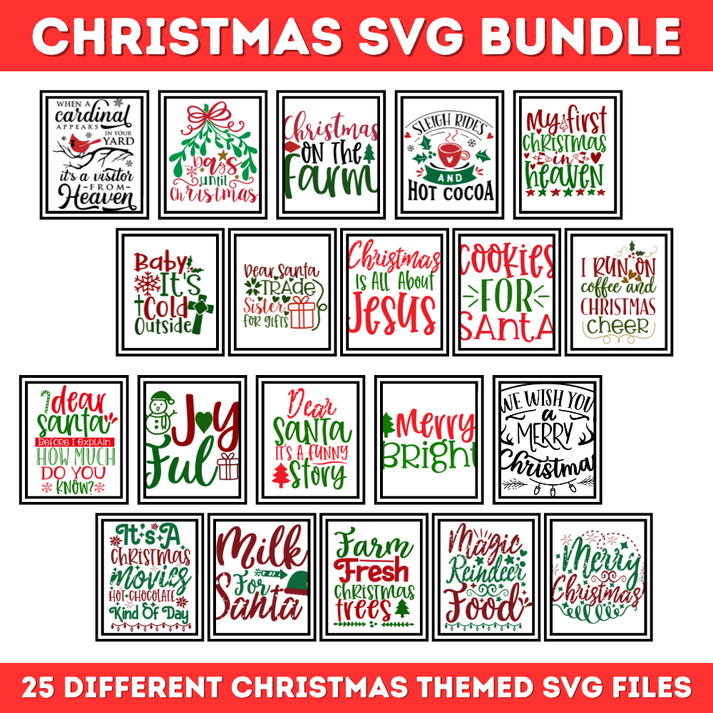 Ultimate Christmas SVG Bundle