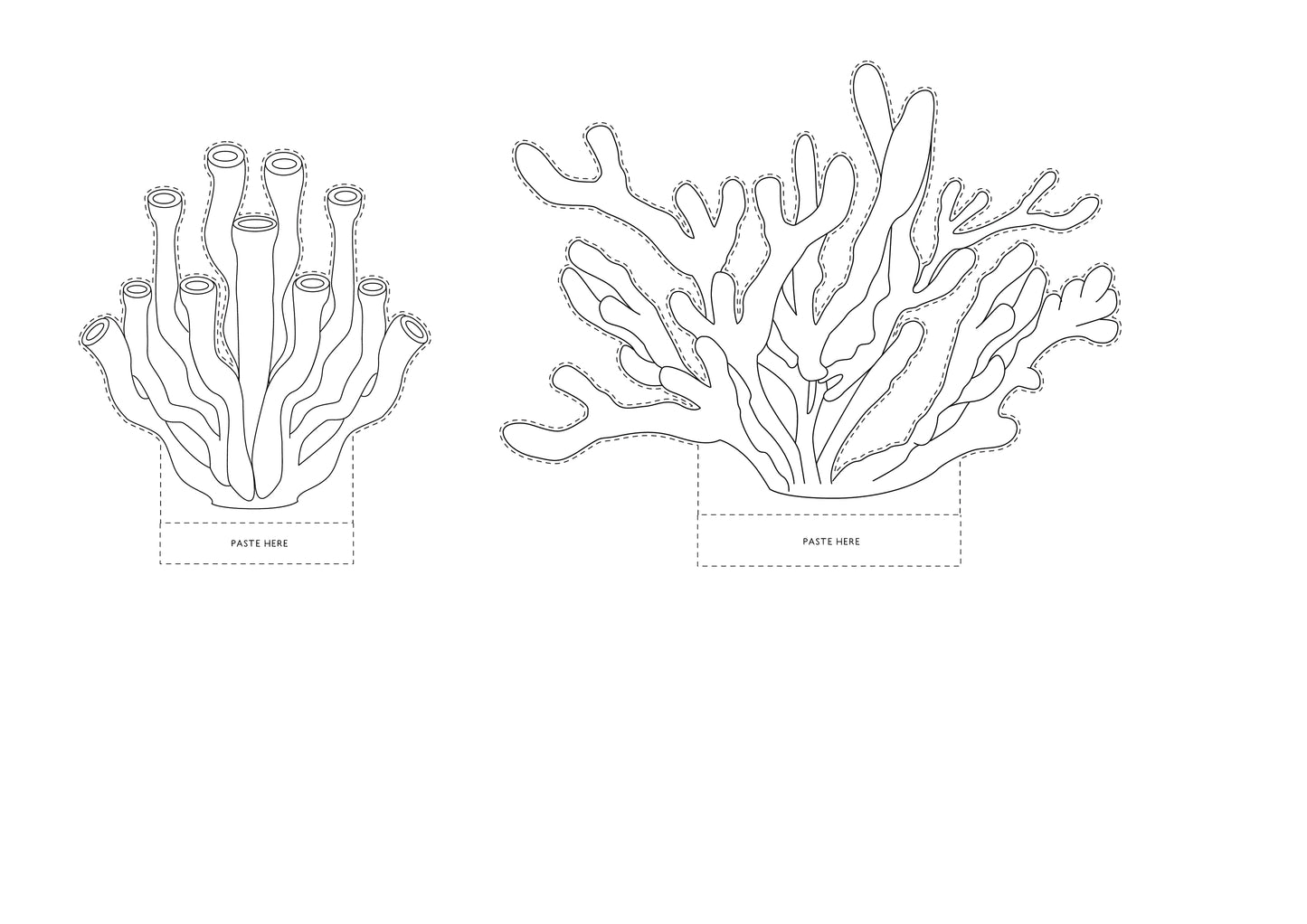 Printable Coral Reef Diorama (7 Pages)