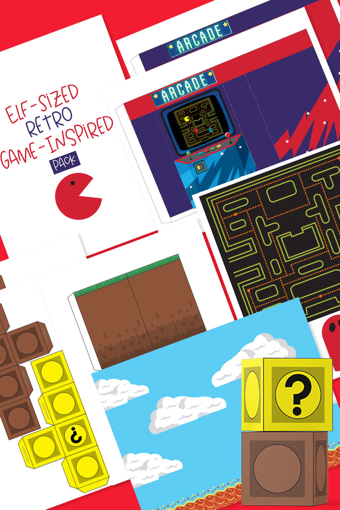 Elf Retro Computer Elf-Sized Retro Game Printable (8 Pages) – 24hourprintables.com