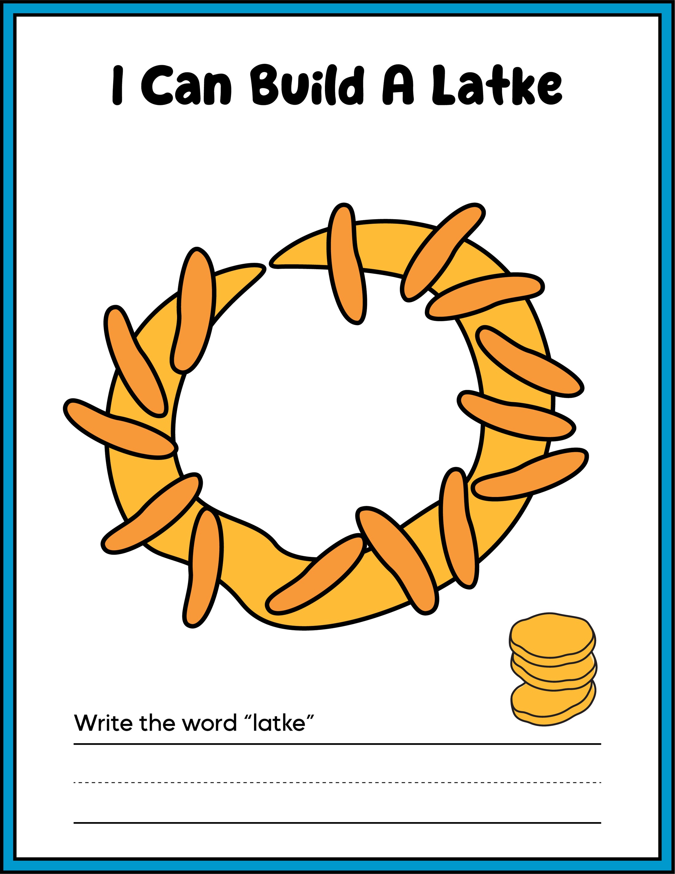 Hanukkah Playdough Mats