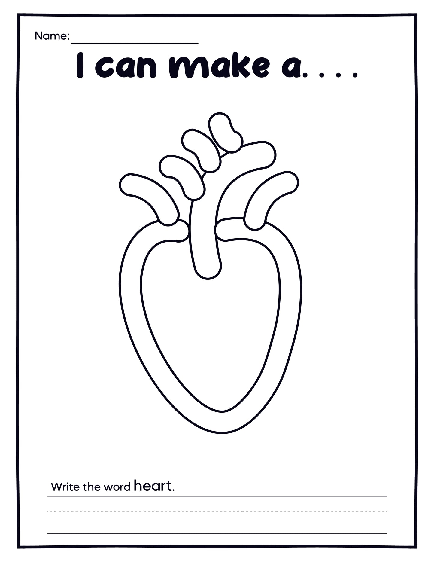 Human Organs Playdough Mats (16 Pages total)