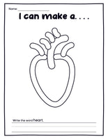 Human Organs Playdough Mats (16 Pages total)