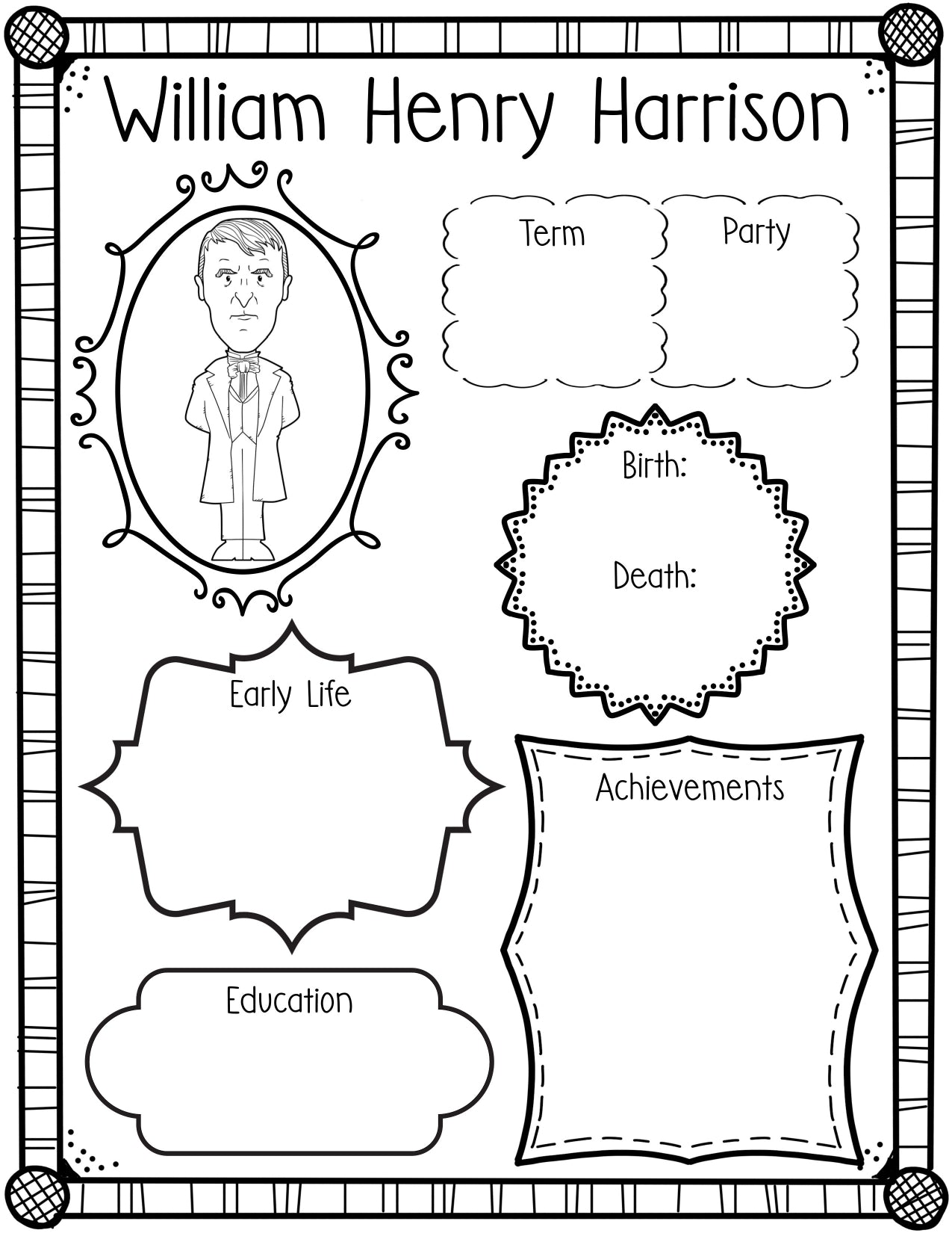 Presidents Activity Worksheets for Kids