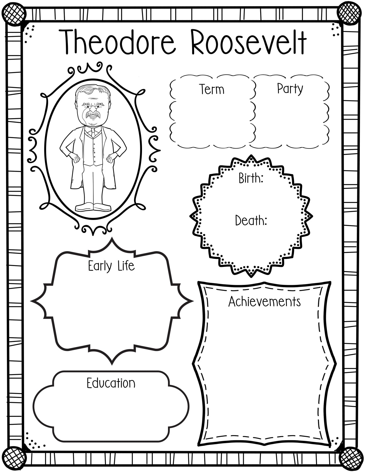 Presidents Activity Worksheets for Kids