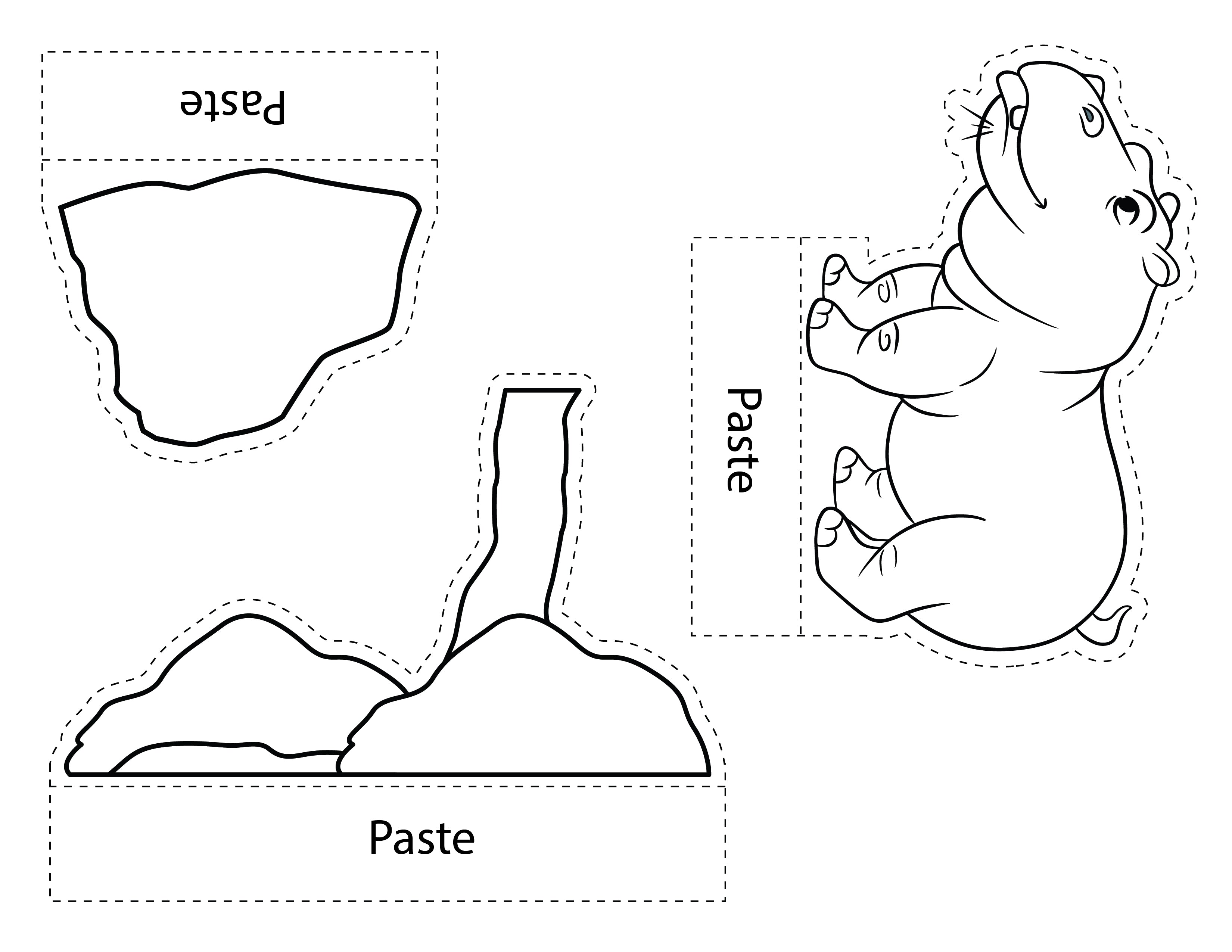 Printable African Savanna Shoe Box Diorama (9 Pages) – 24hourprintables.com