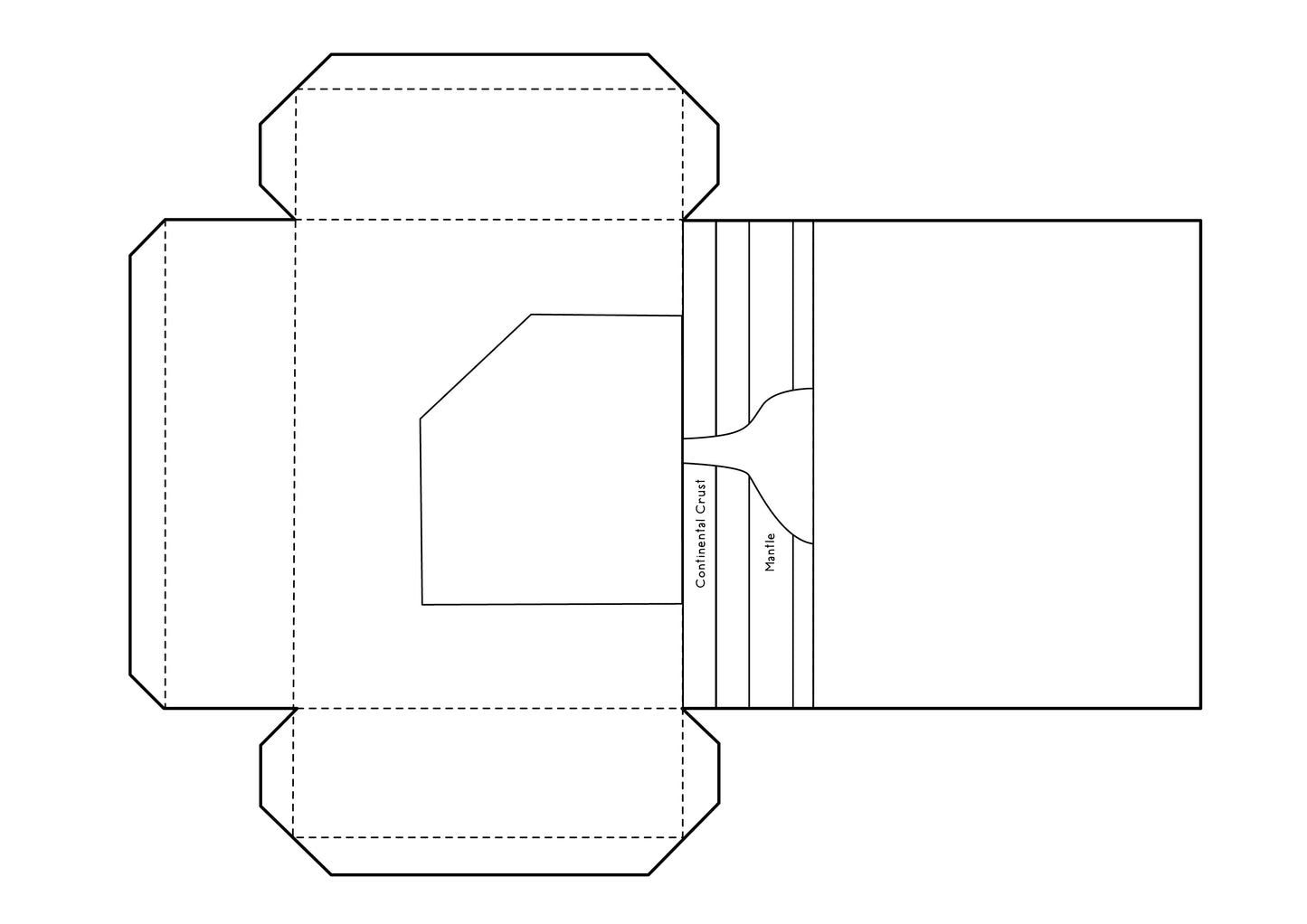 Volcano Printable to Make a Shoebox Diorama (8 Pages Total)