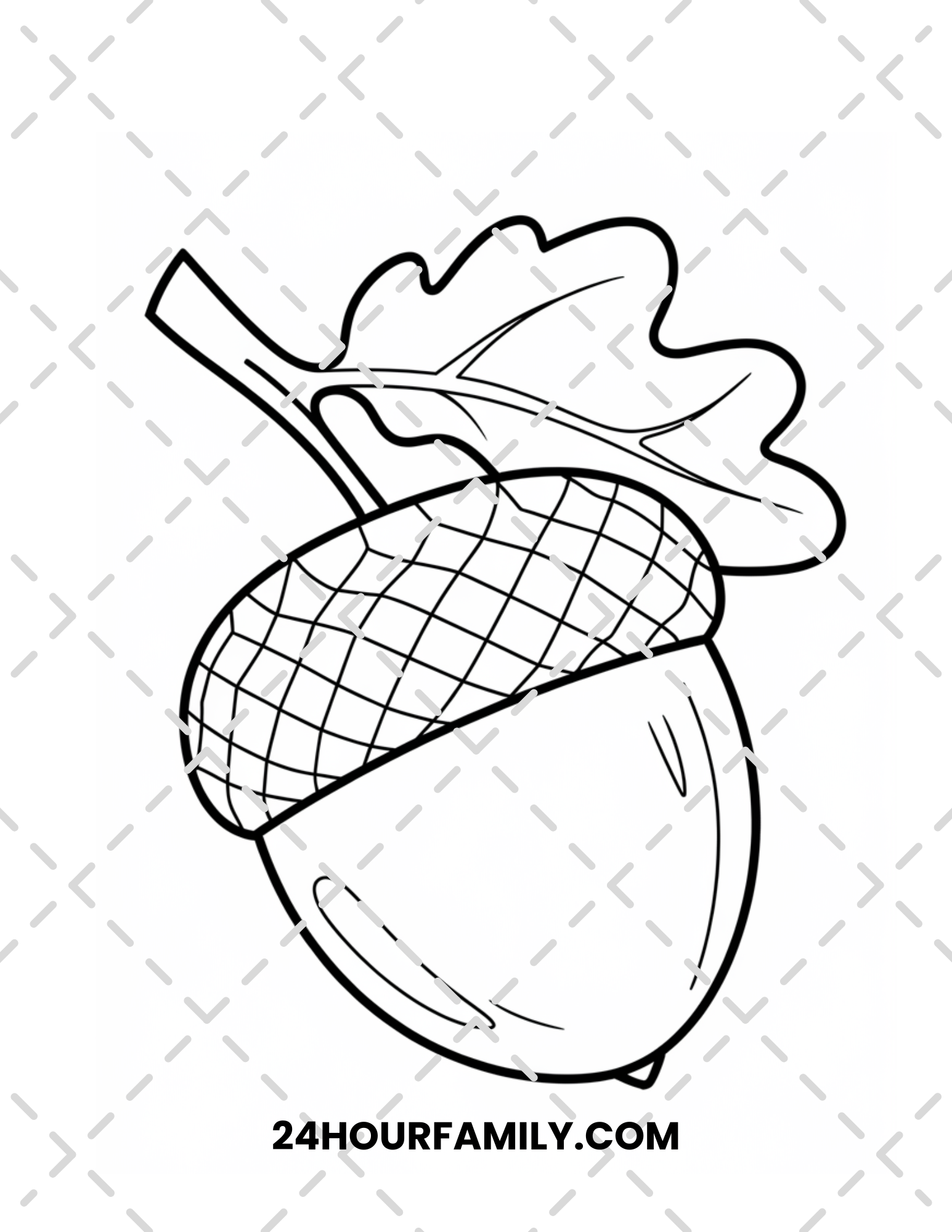 Acorn Coloring Pages 31 Pages 24hourprintables acorn-coloring-pages-31-pages-24hourprintables