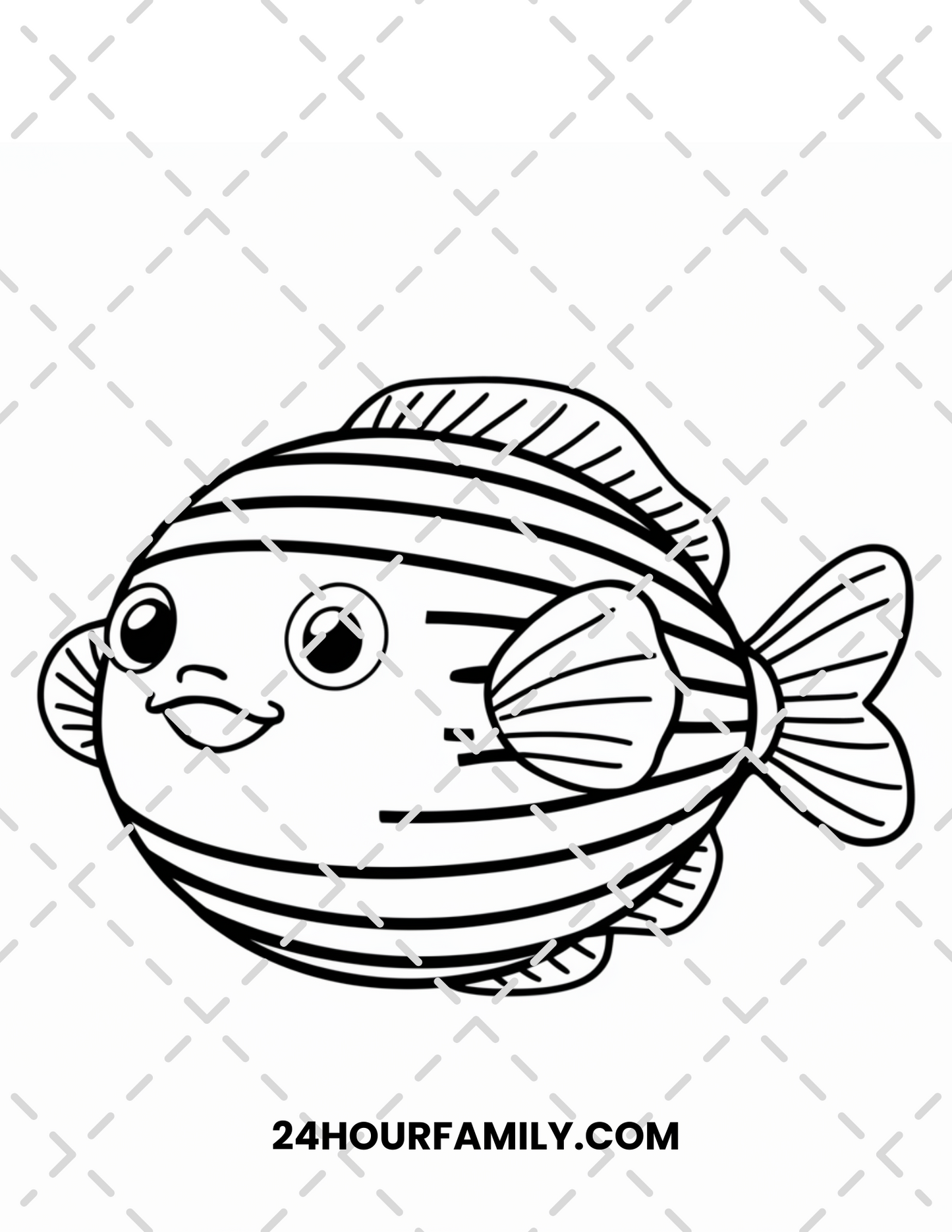 puffer fish coloring pages