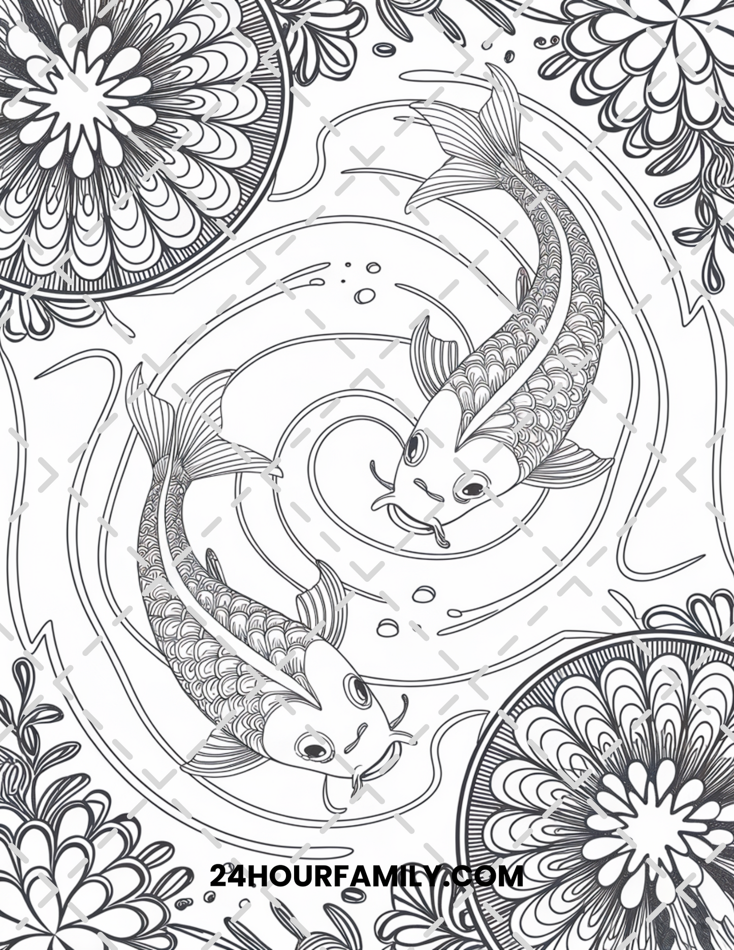 fish coloring pages for adults