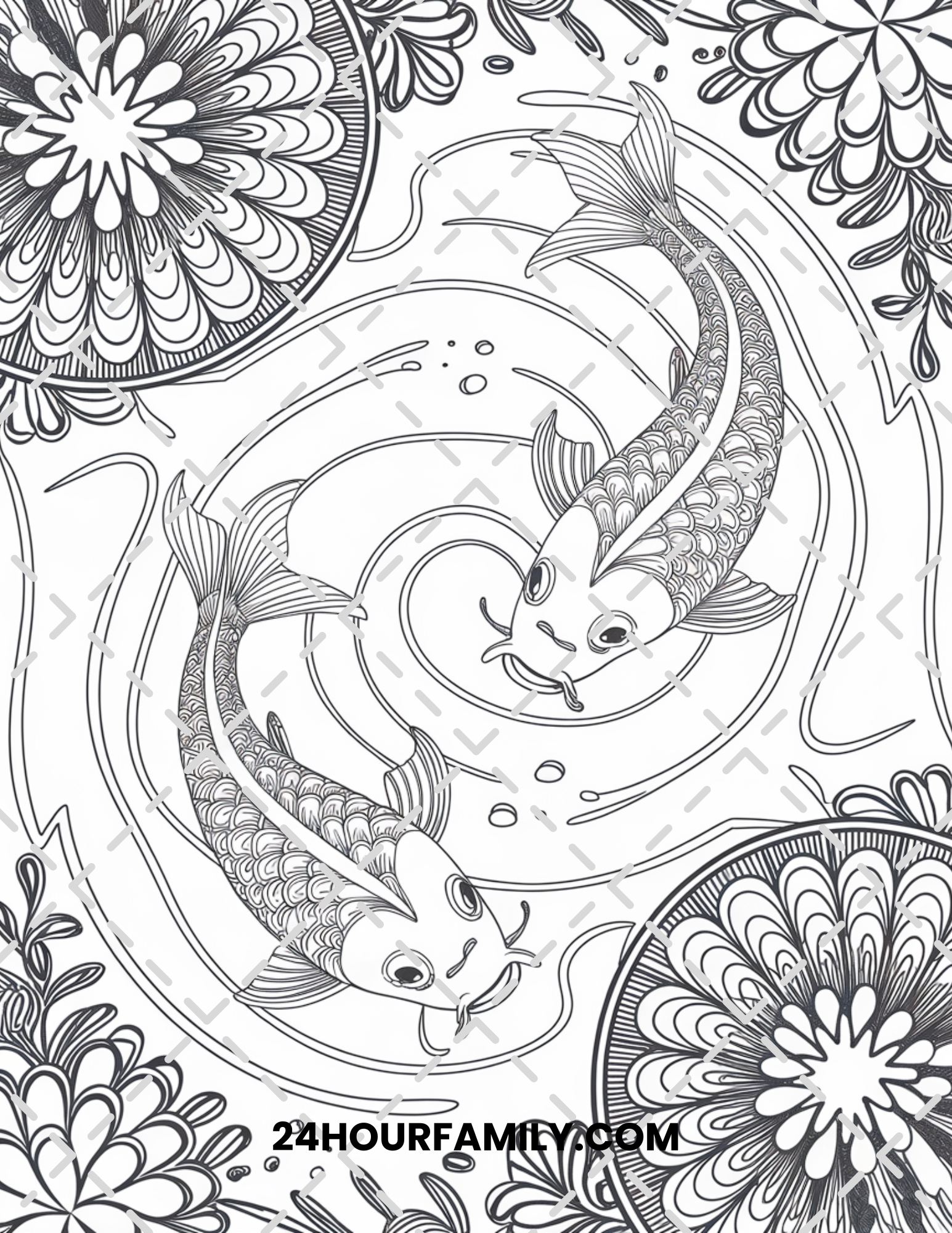 fish coloring pages for adults