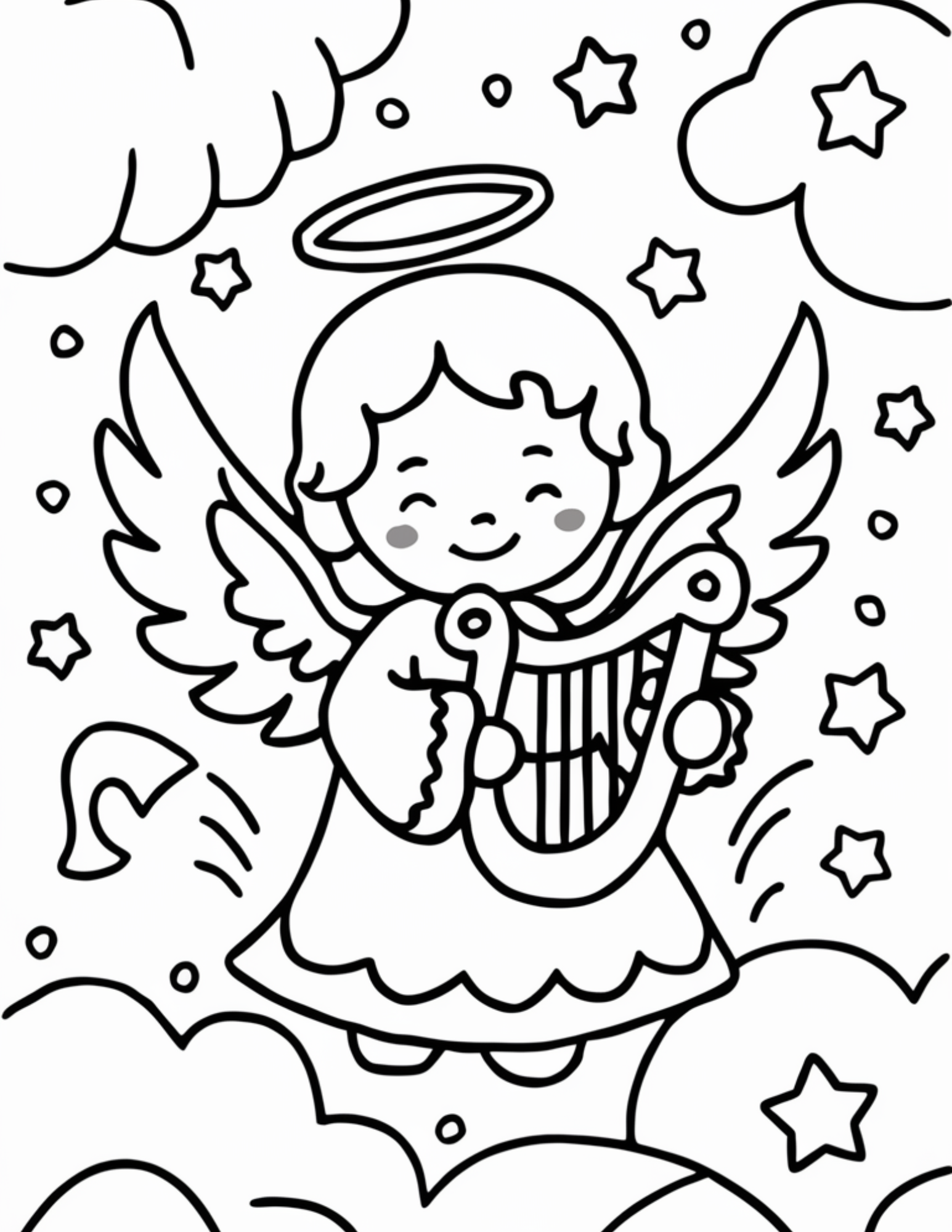angel coloring pages