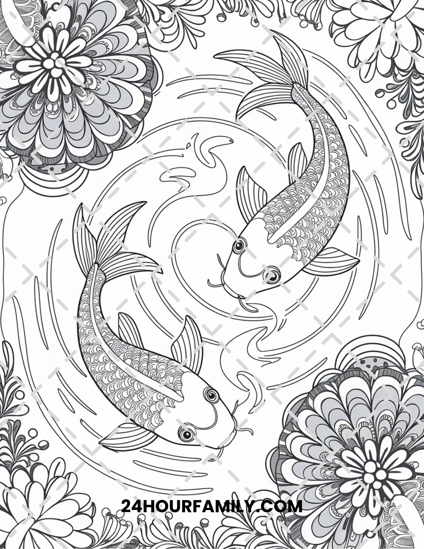 fish coloring pages for adults