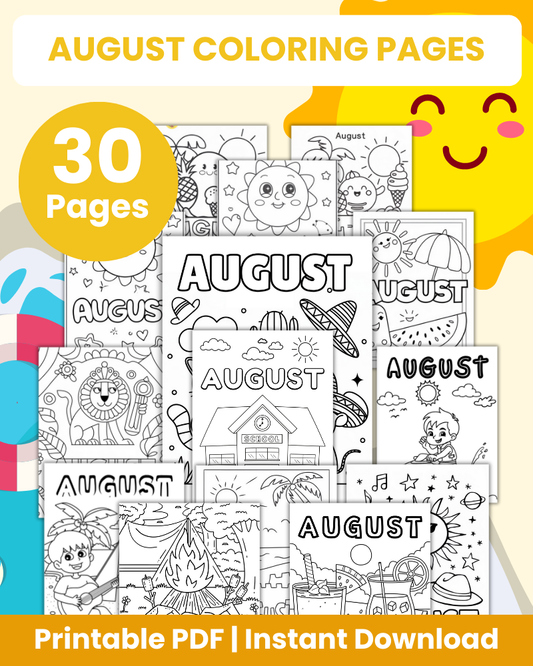 august coloring pages
