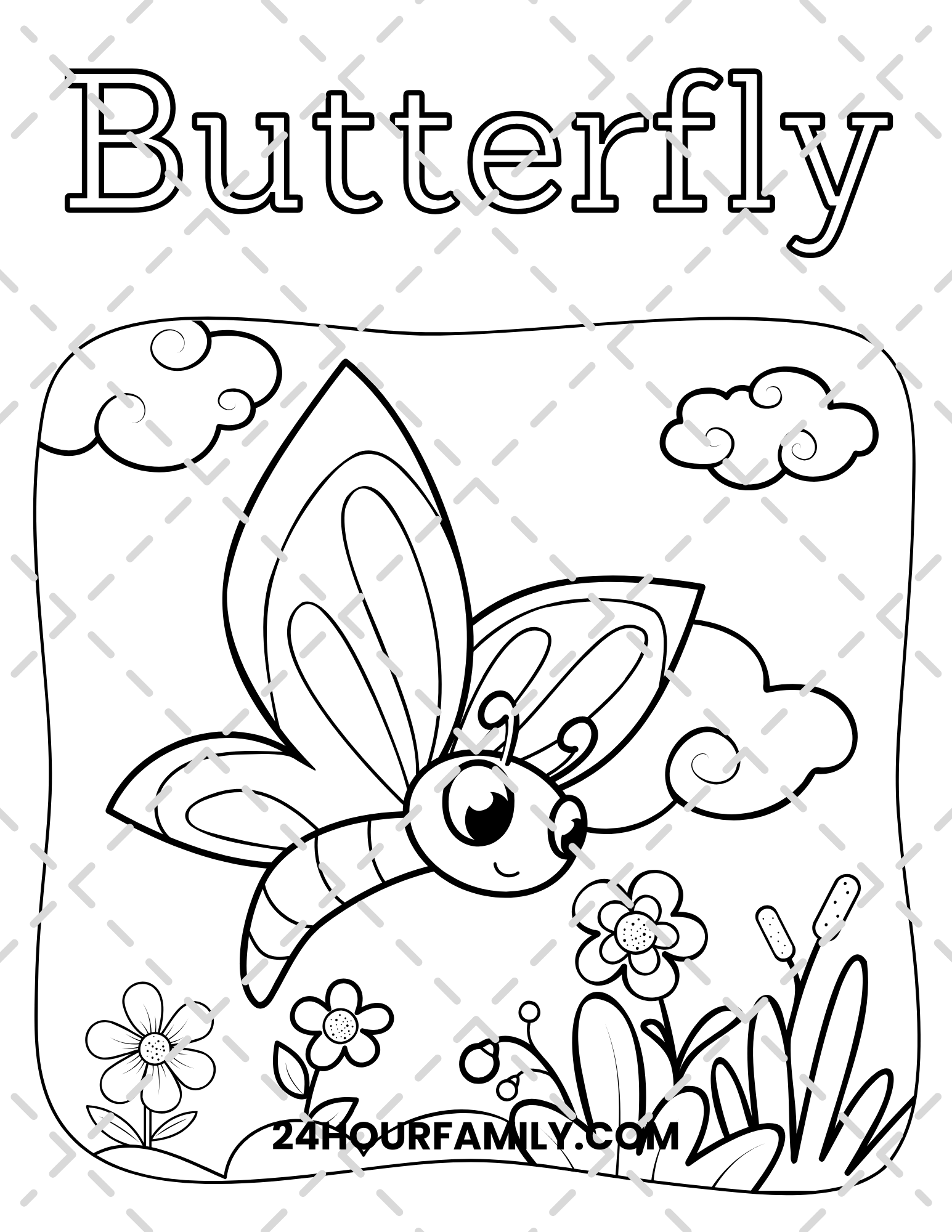 butterfly coloring pages