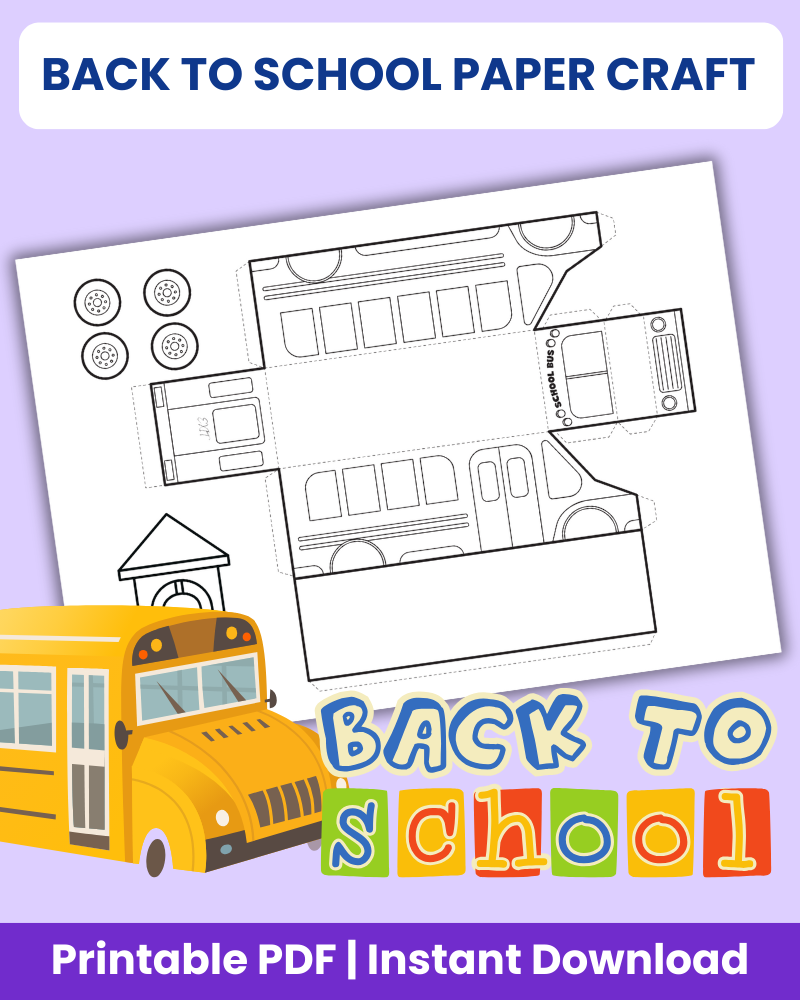 back to school paper craft